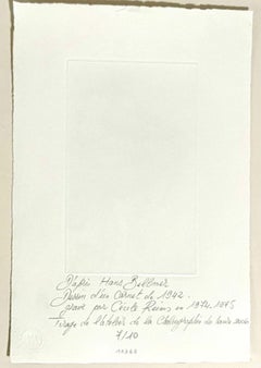 German Surrealist Hans Bellmer Etching Engraving Print Cecile Reims Surrealism