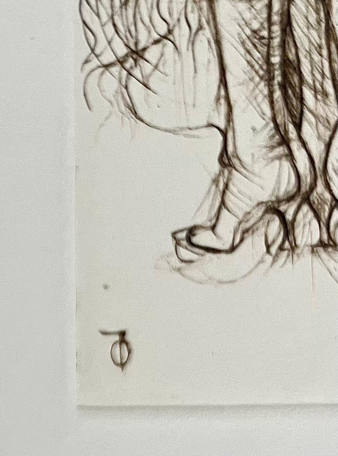 Surrealista alemán Hans Bellmer Aguafuerte Grabado Estampa Cecile Reims Surrealismo en venta 3