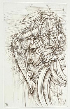German Surrealist Hans Bellmer Etching Engraving Print Cecile Reims Surrealism 