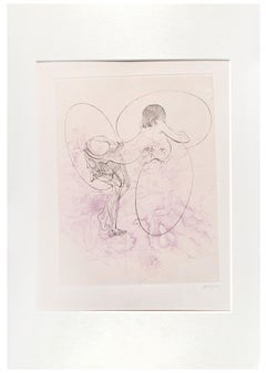 Juliette ou les Prospérités du Vice - Radierung von Hans Bellmer - 1968
