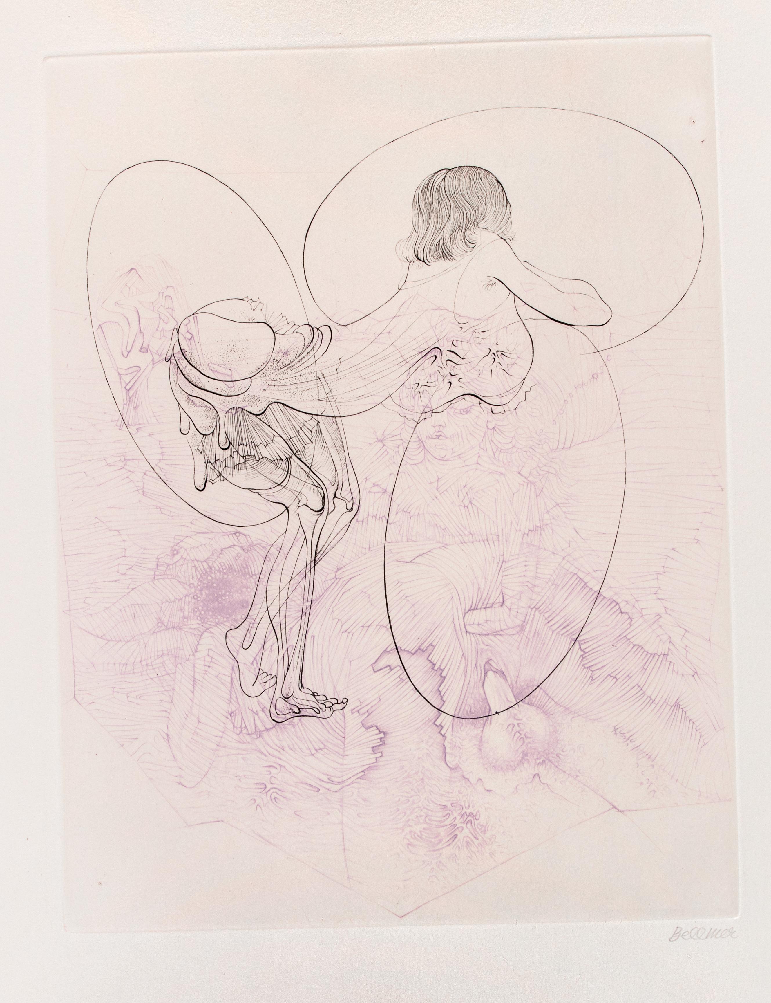 Juliette ou les Prospérités du Vice ist ein zeitgenössisches Kunstwerk, das von Hans Bellmer realisiert wurde.

Handsigniert. Aus der Mappe "Petit Traité de Morale", Paris, Editions Georges Visat, 1968.

Kopie auf Vélin d'Arches aus der zusätzlichen