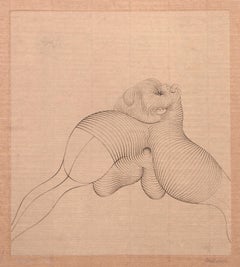 La Cephalopode, Surrealist Etching by Hans Bellmer
