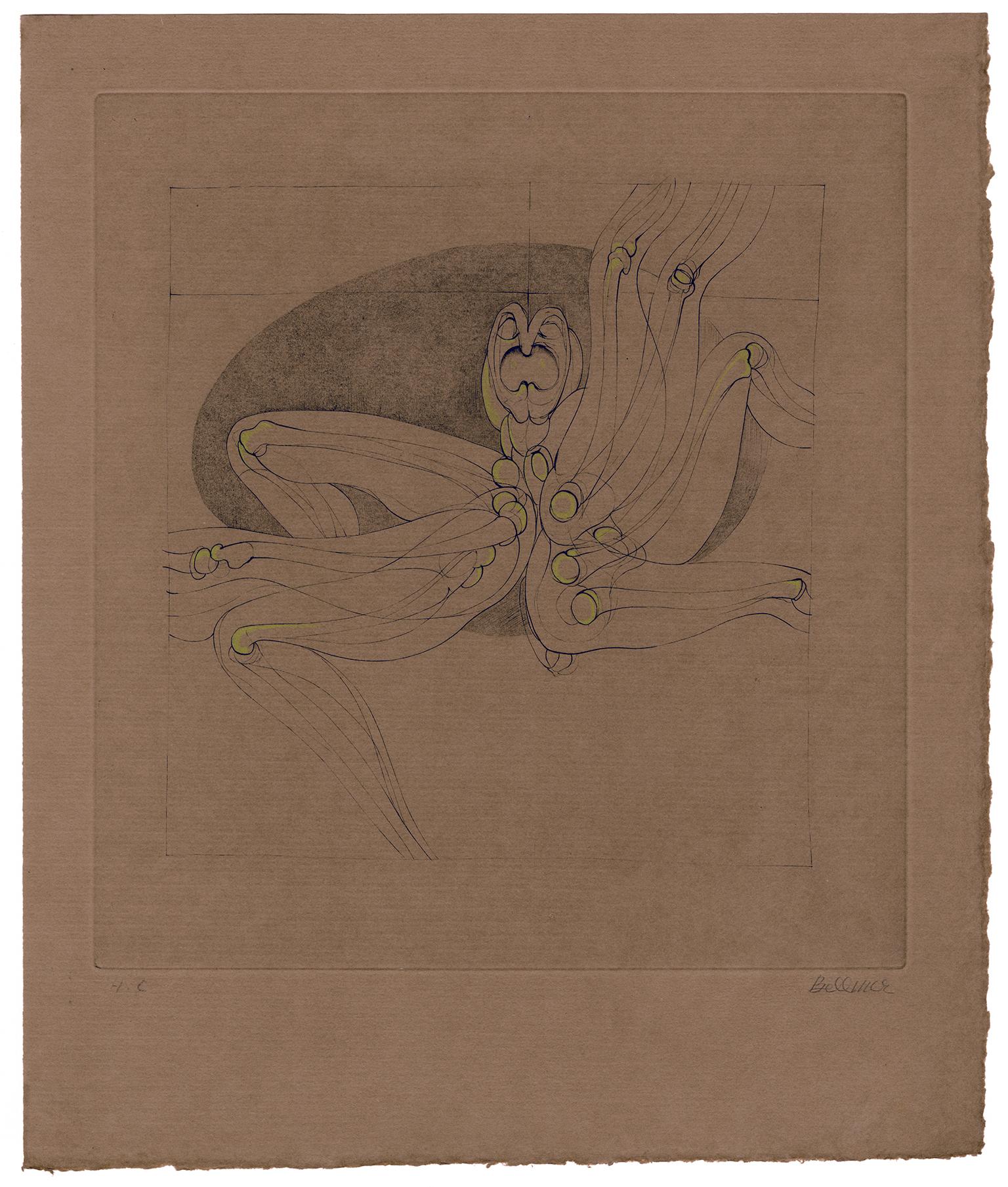 Les Marionettes I — 1960s Erotic Surrealism - Print by Hans Bellmer