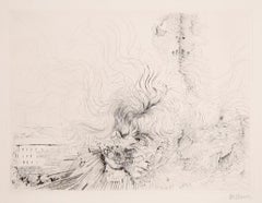 Les Milles en Feu, aguafuerte surrealista de Hans Bellmer