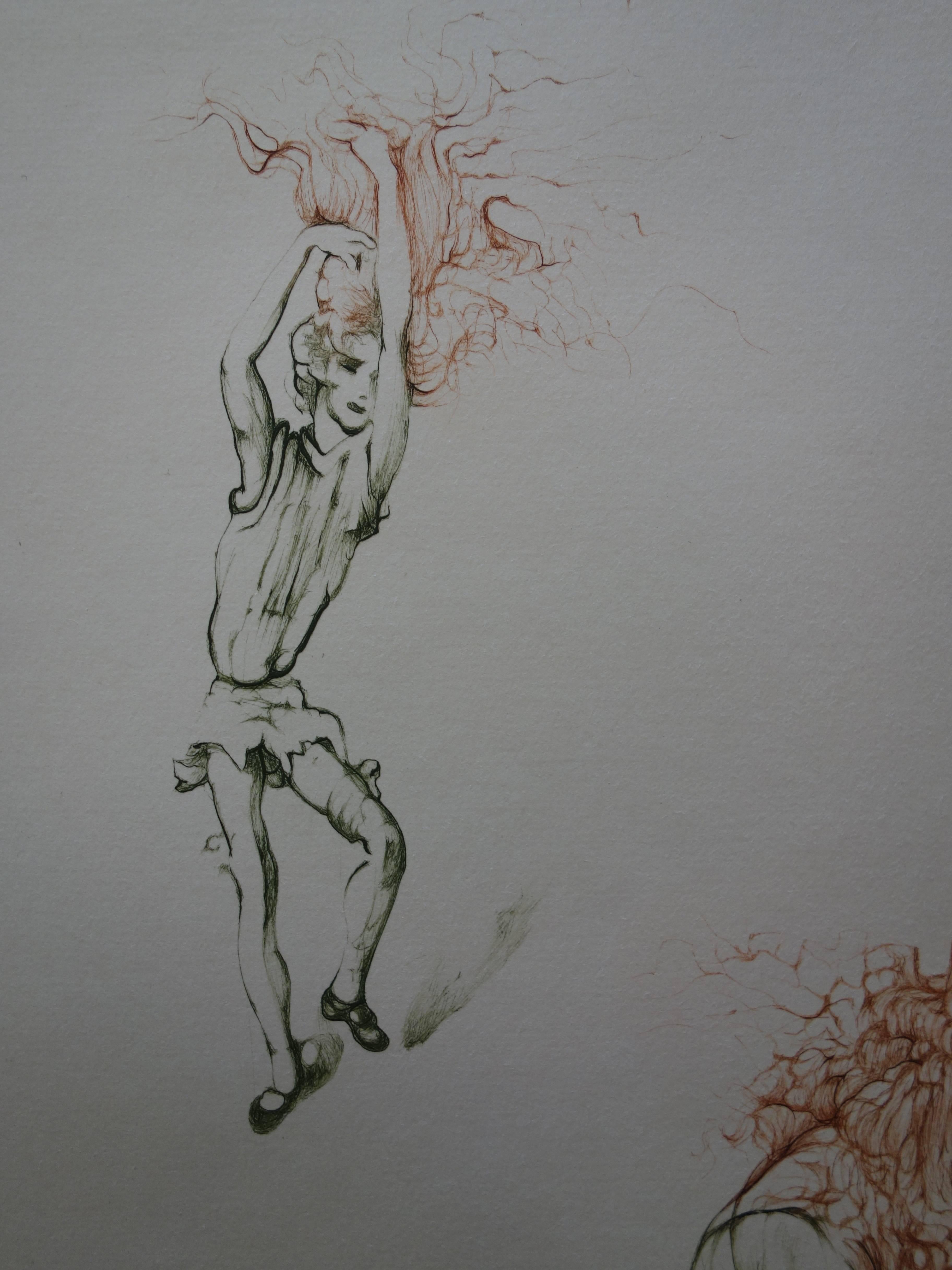 Hans BELLMER
Red Hair Girl in Fire

Original etching
Handsigned in pencil
Numbered on 150 copies
On Arches vellum 65 x 50 cm (c. 26 c 20in)

Excellent condition