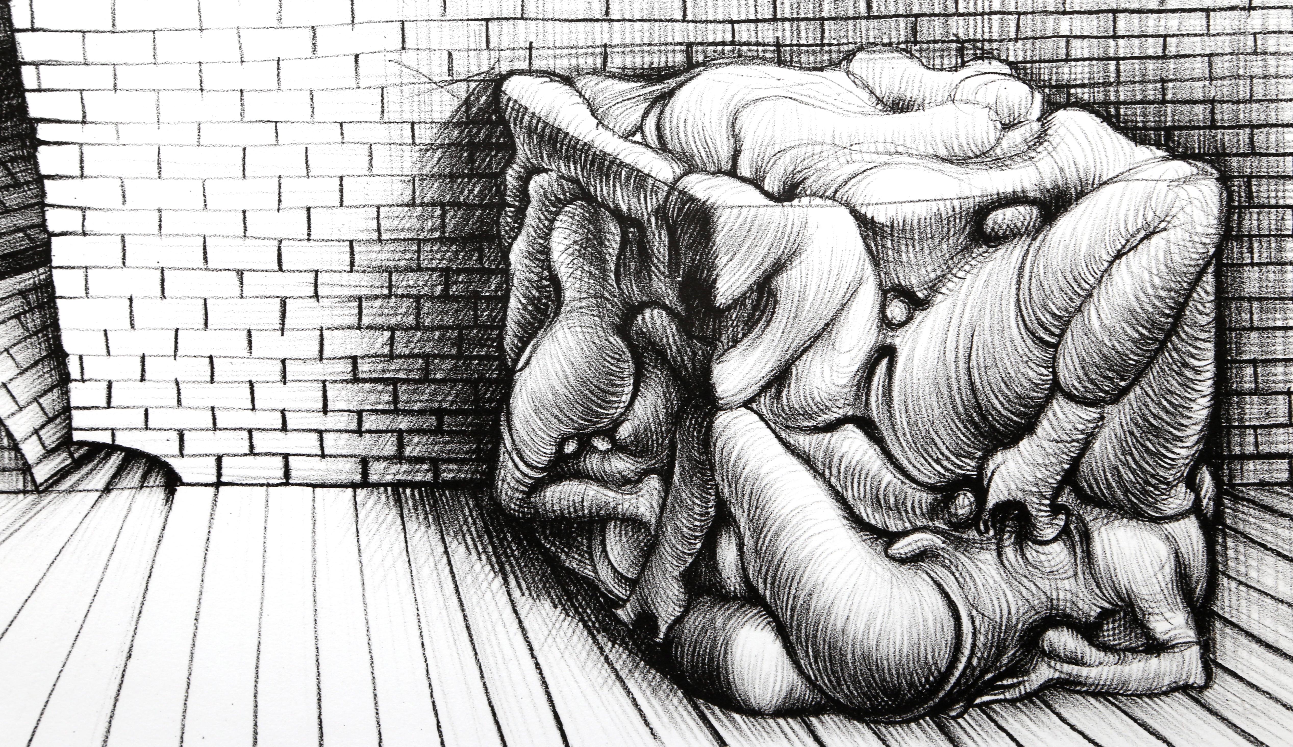 Souterrain nº 13, litografía surrealista de Hans Bellmer en venta 1