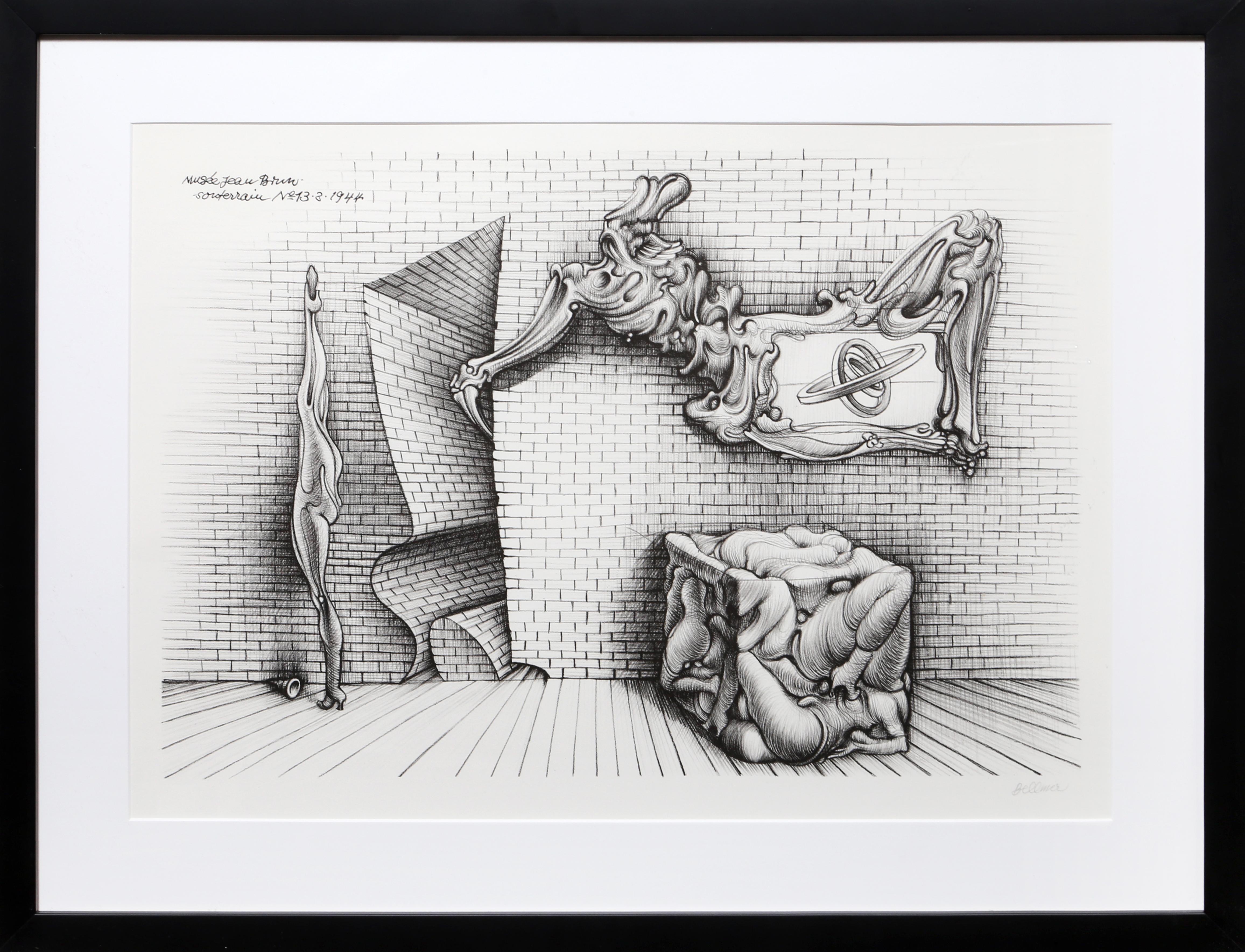 Souterrain No. 13, litografia surreale di Hans Bellmer