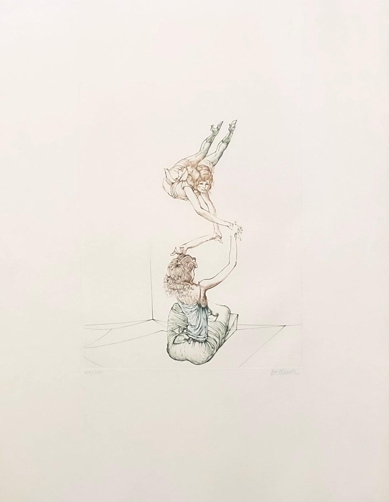 Hans Bellmer Figurative Print - The Dancers - Original Etching Handsigned Numbered