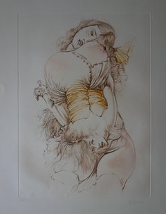 Women Upside Down - Original handsigned etching - 150ex