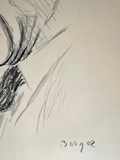 "Portrait" by Hans Berger - Graphite on Paper 56x42 cm