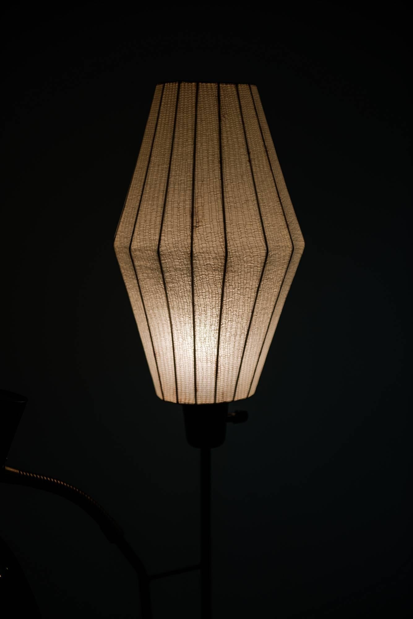 Lacquer Hans Bergström Floor Lamp by Ateljé Lyktan in Åhus, Sweden