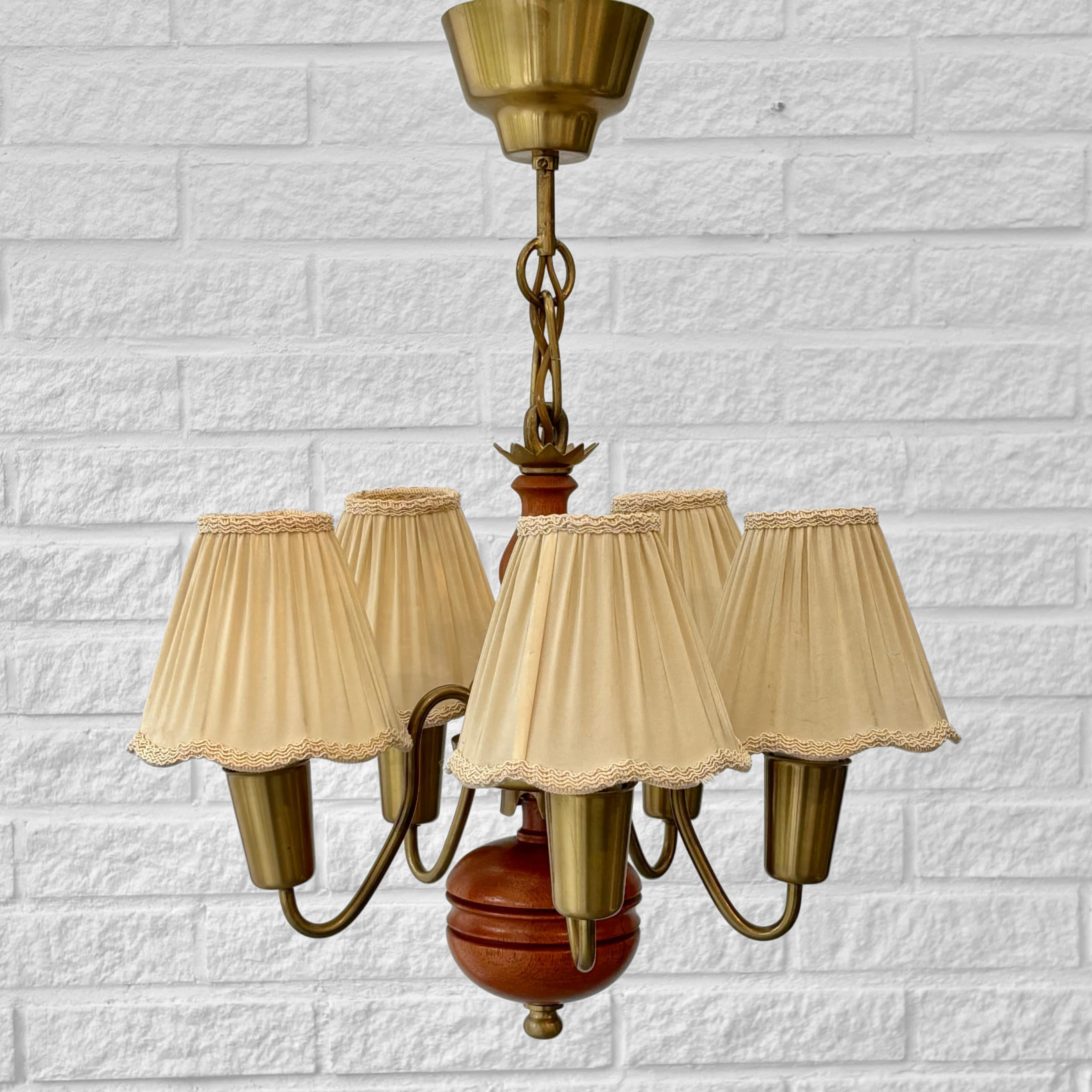 Hans Bergström, Ateljé Lyktan, lustre moderniste modèle 115, Suède, années 1940 en vente 1