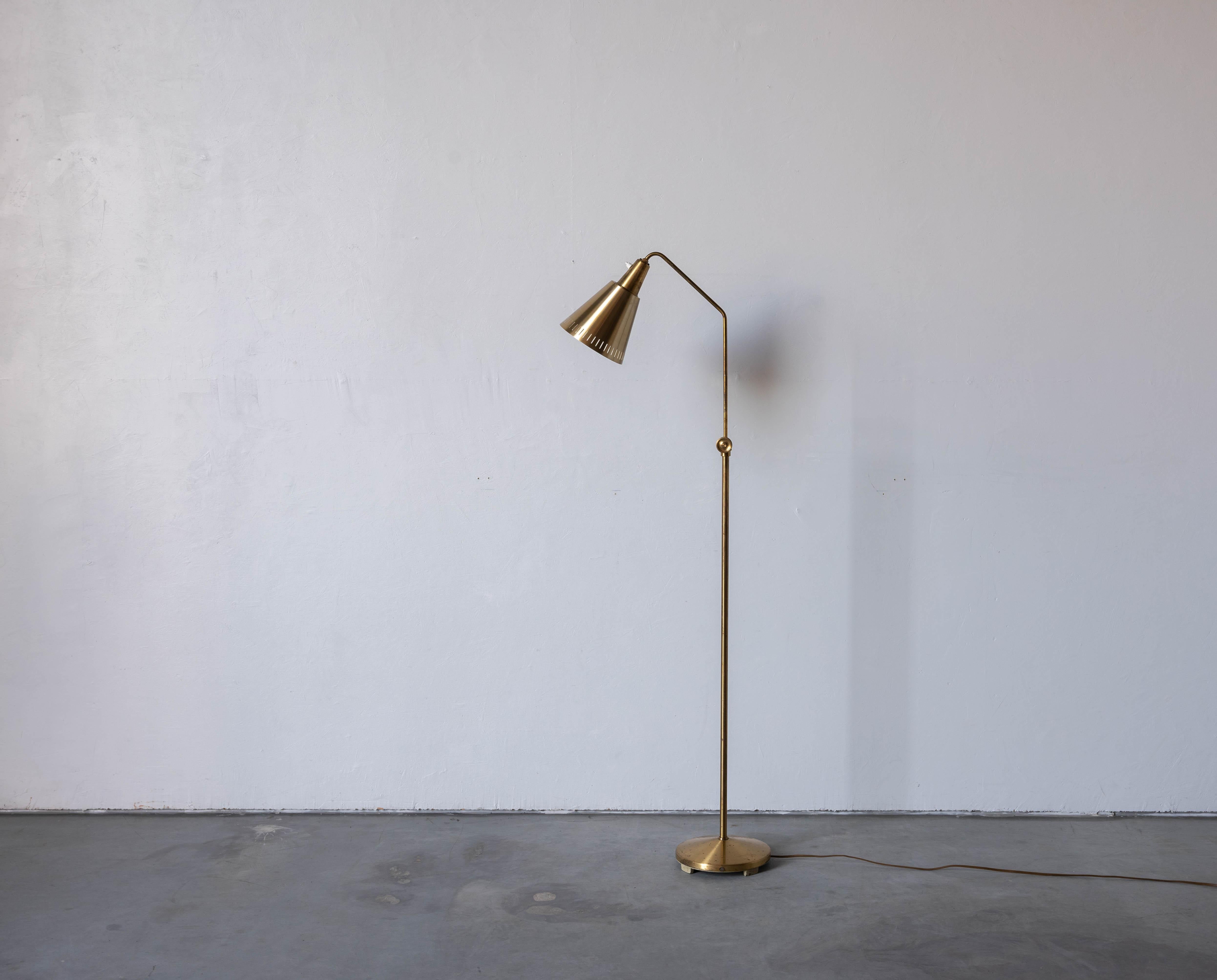A floor lamp, designed attributed to Swedish Hans Bergström Produced by ASEA, Sweden, 1950s.

