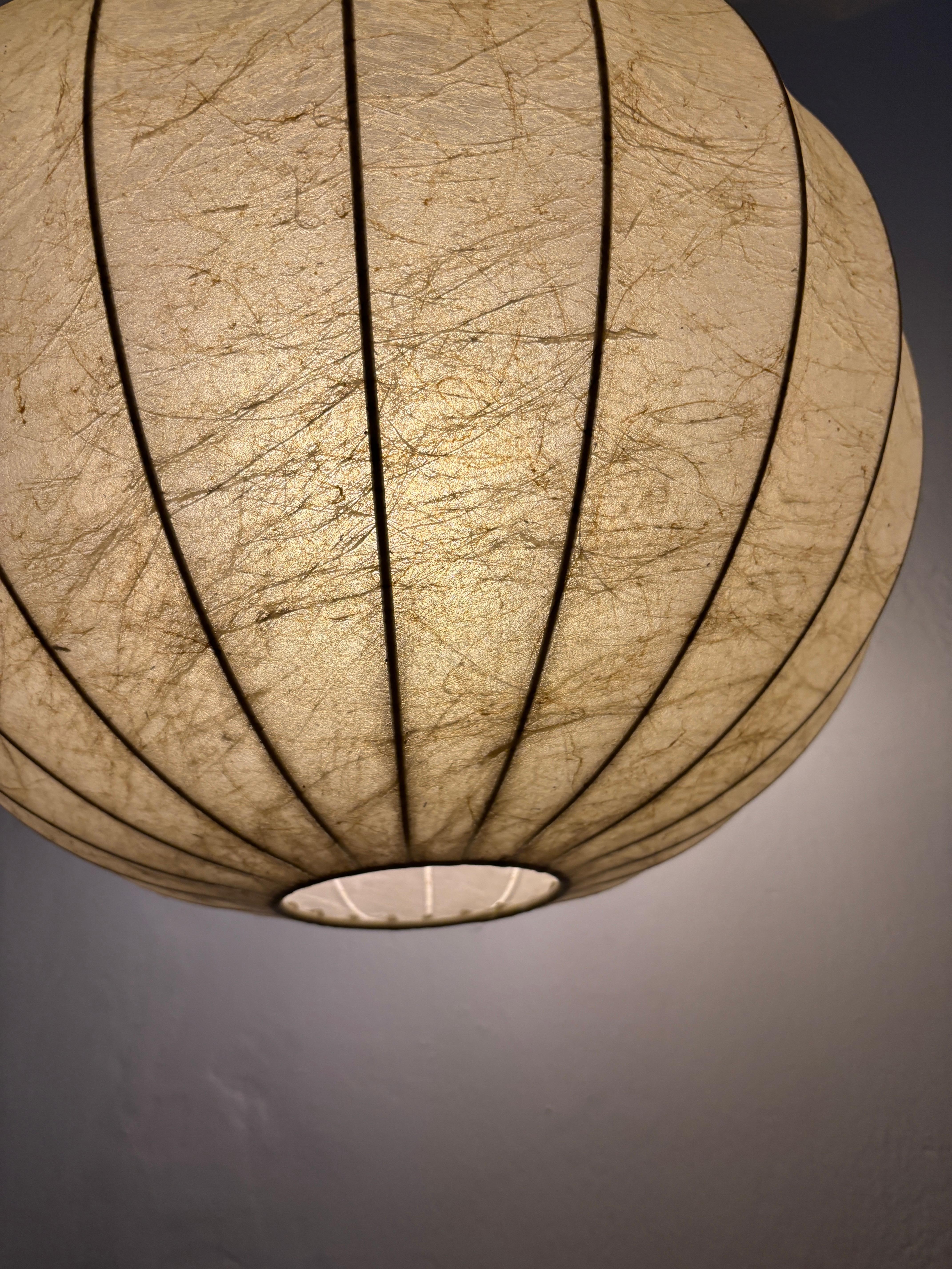 Italian Hans Bergstrom by Atelje Lyktan, Cocoon Ceiling Pendant Resin Chandelier Flos For Sale