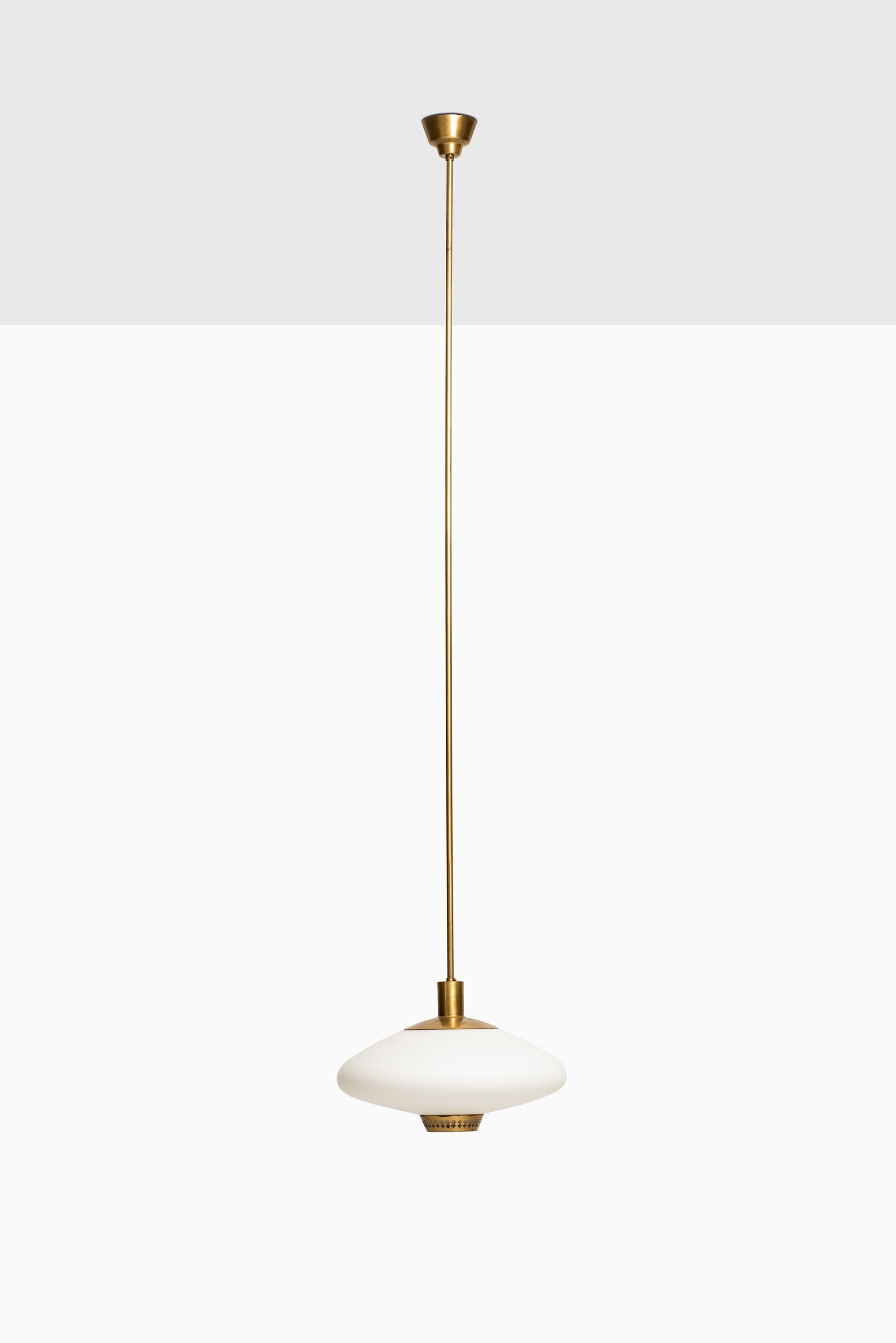Rare and large ceiling lamp designed by Hans Bergström. Produced by Ateljé Lyktan in Åhus, Sweden.