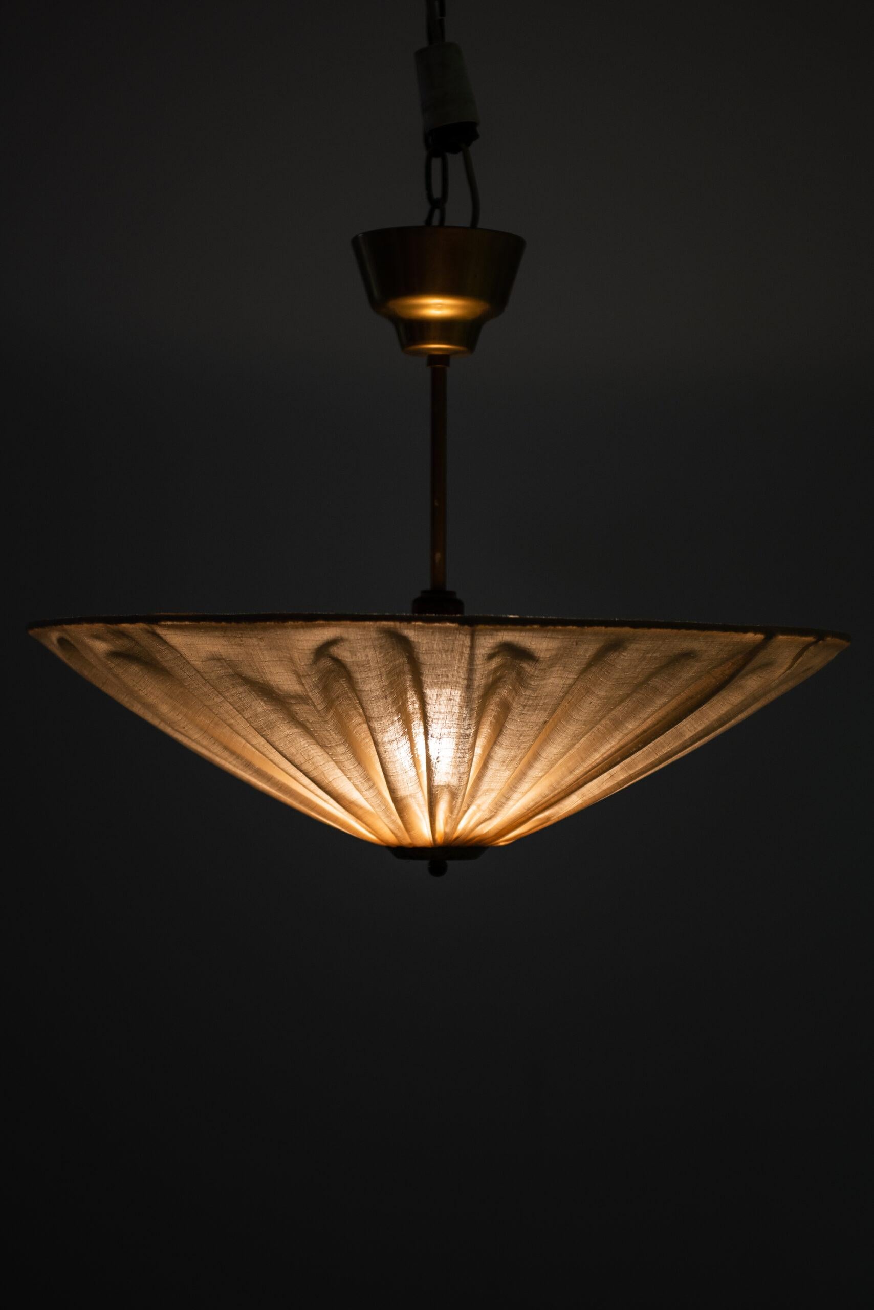 Scandinavian Modern Hans Bergström Ceiling Lamp / Flush Mount by Ateljé Lyktan in Åhus, Sweden