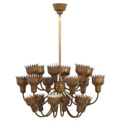 Hans Bergström Ceiling Lamp Model Nr 90 / Beehive Produced by Ateljé Lyktan