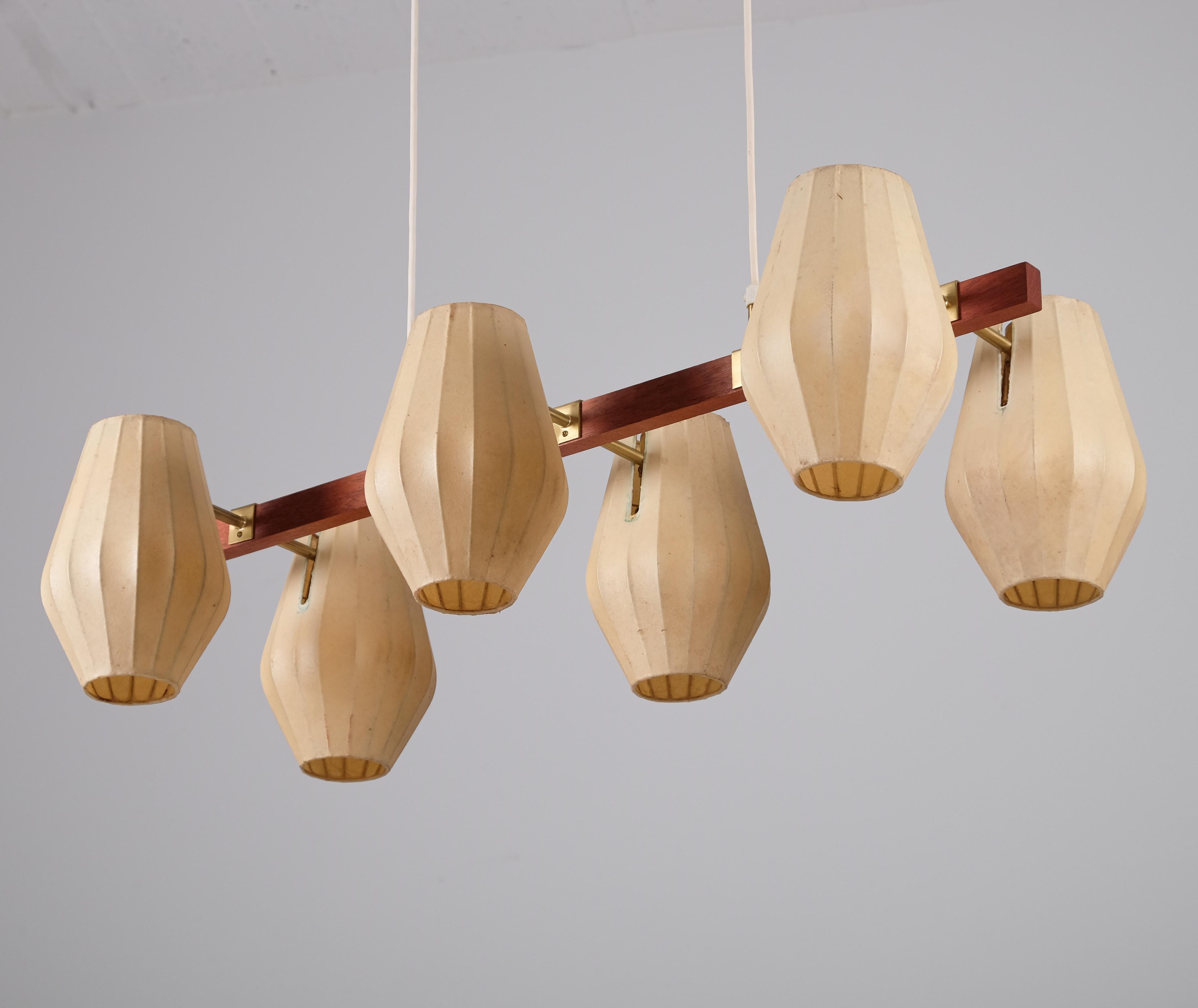 Swedish Hans Bergström ceiling lamp, Sweden, 1950s For Sale