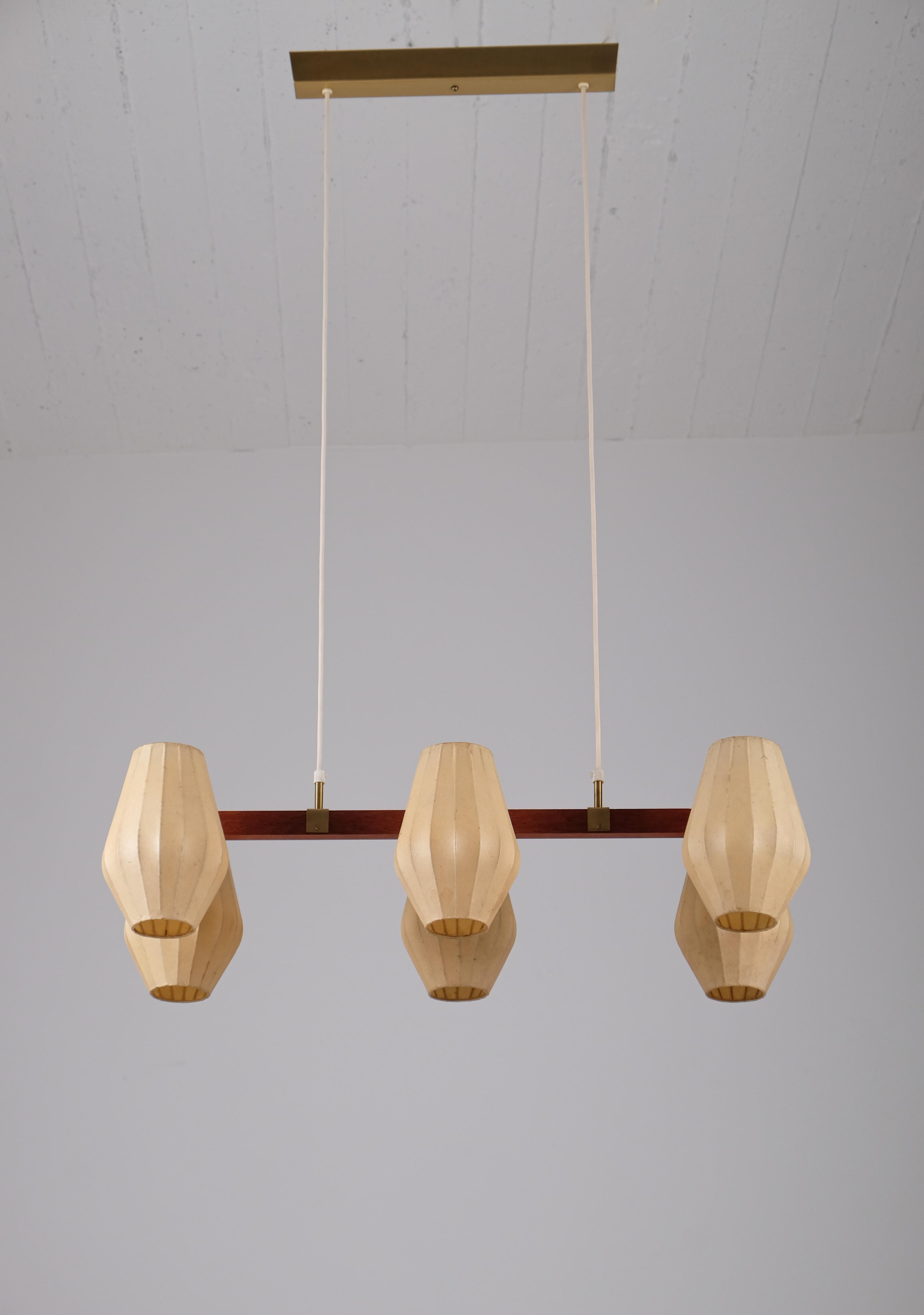 Hans Bergström ceiling lamp, Sweden, 1950s In Good Condition For Sale In Stockholm, SE