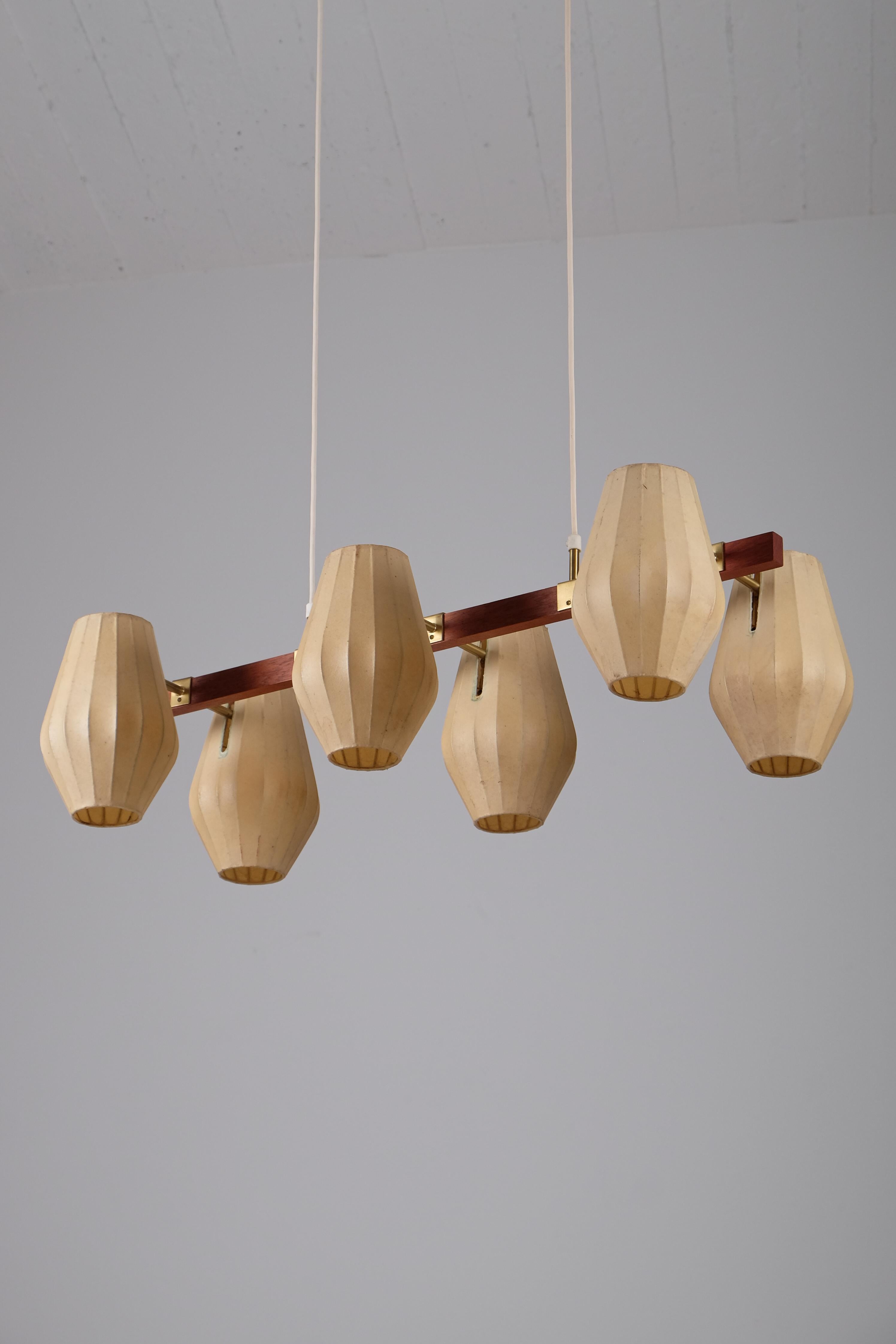 Mid-20th Century Hans Bergström ceiling lamp, Sweden, 1950s For Sale