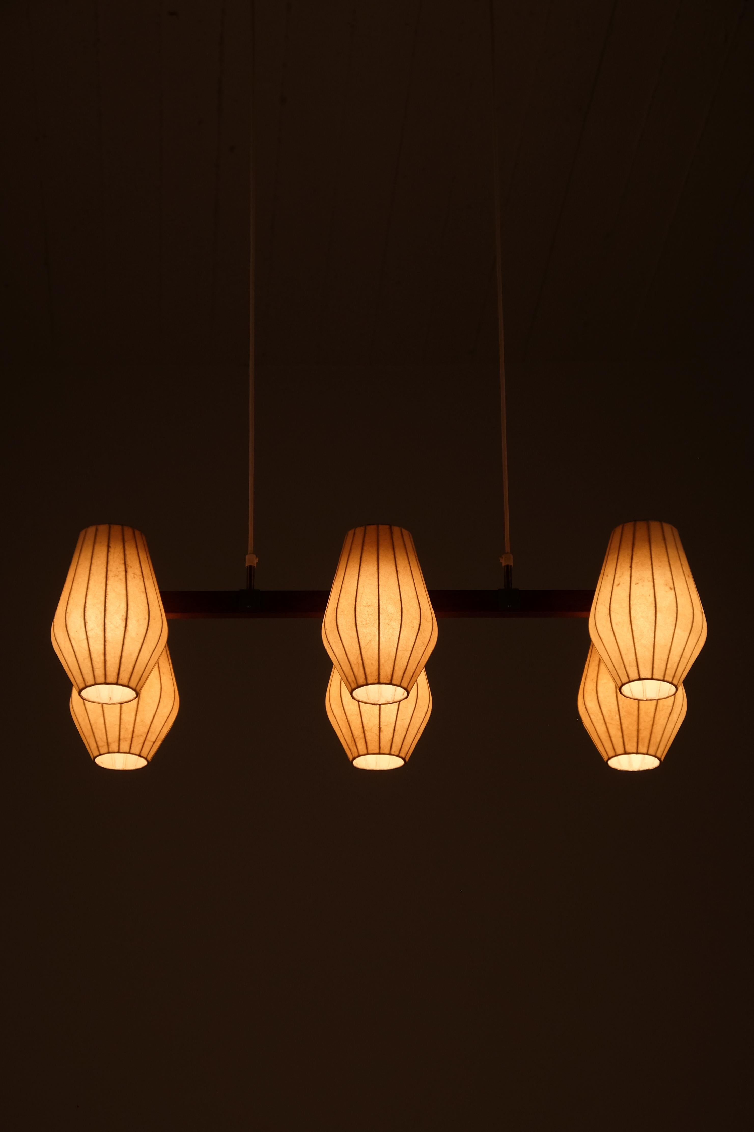 Hans Bergström ceiling lamp, Sweden, 1950s For Sale 1