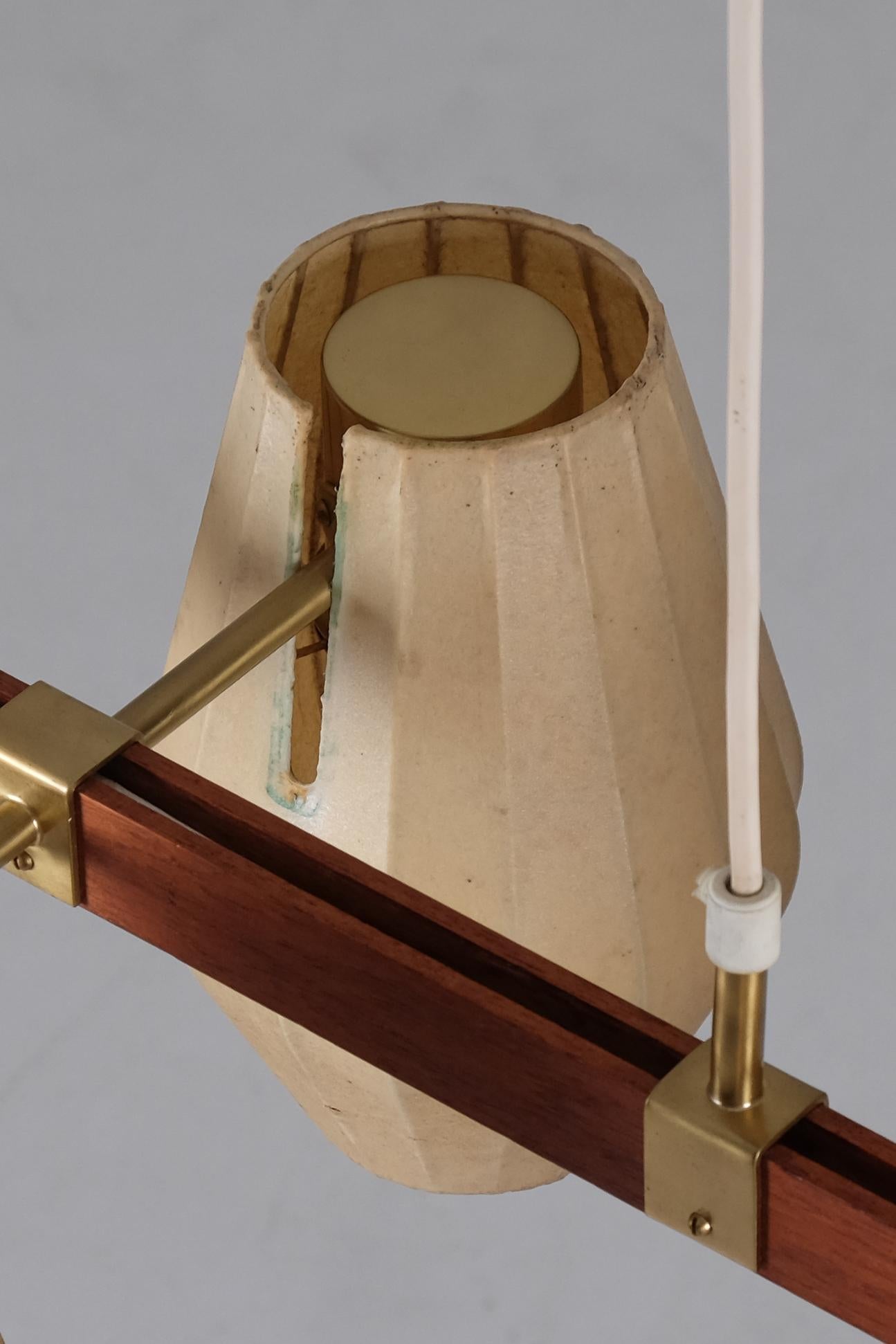 Hans Bergström ceiling lamp, Sweden, 1950s For Sale 2