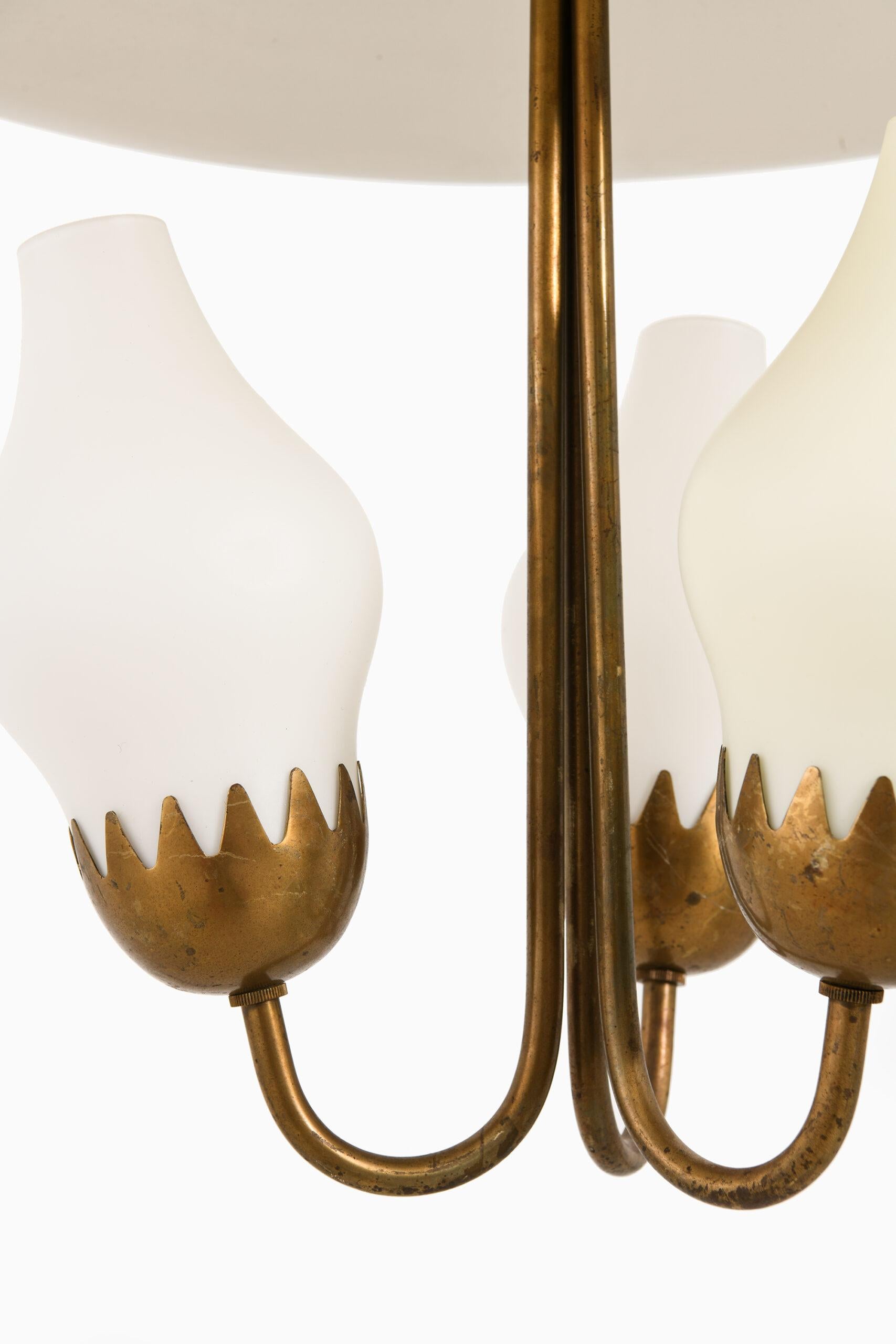 Swedish Hans Bergström Ceiling Lamp Model Nr 95 Produced by Ateljé Lyktan