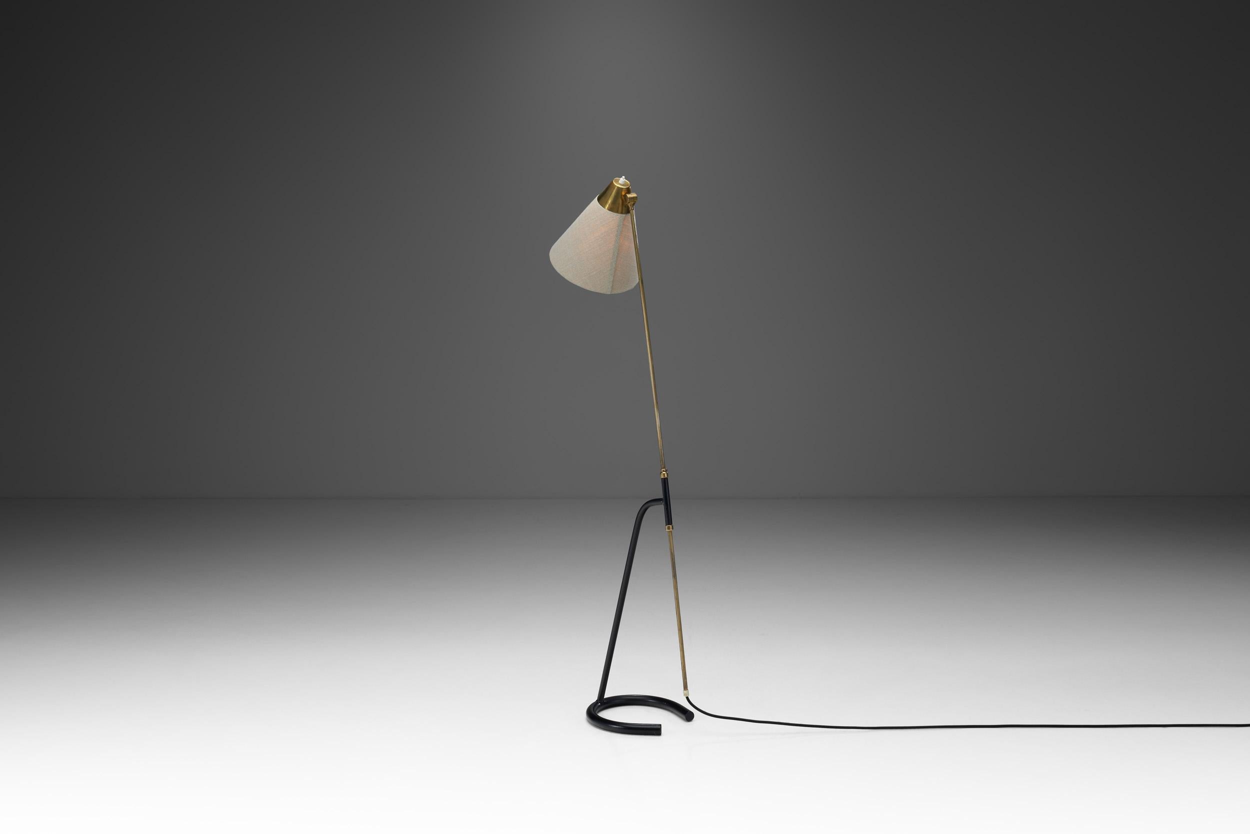 Hans Bergström Floor Lamp for Ateljé Lyktan, Sweden 1950s In Good Condition In Utrecht, NL