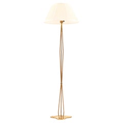 Hans Bergström Floor Lamp in Brass by ASEA, 1950s