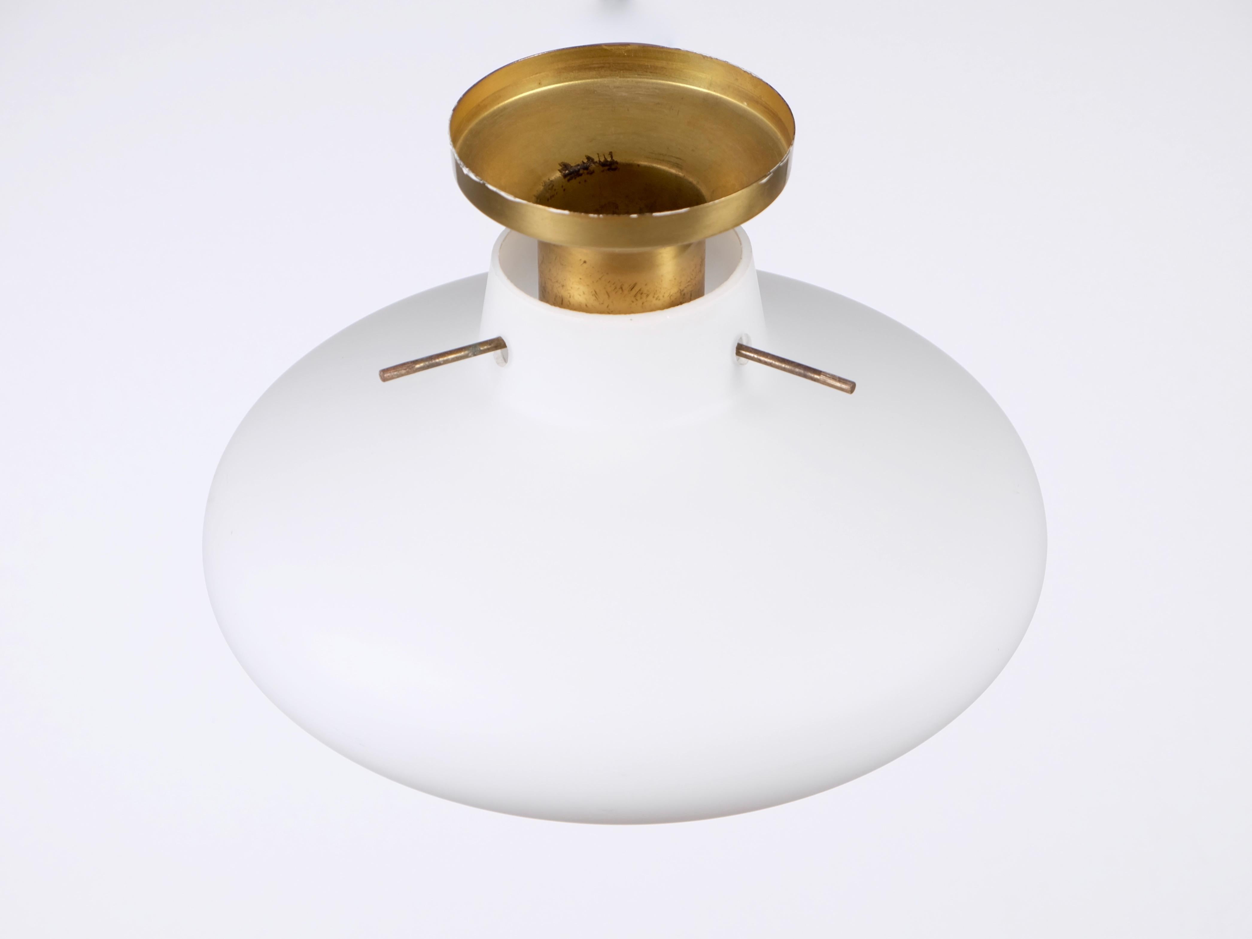 Swedish Hans Bergström Flush Mount Light, Sweden, 1950s