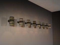 Hans Bergström for Ateljé Lyktan '1040 U' Wall Lights in Patinated Copper