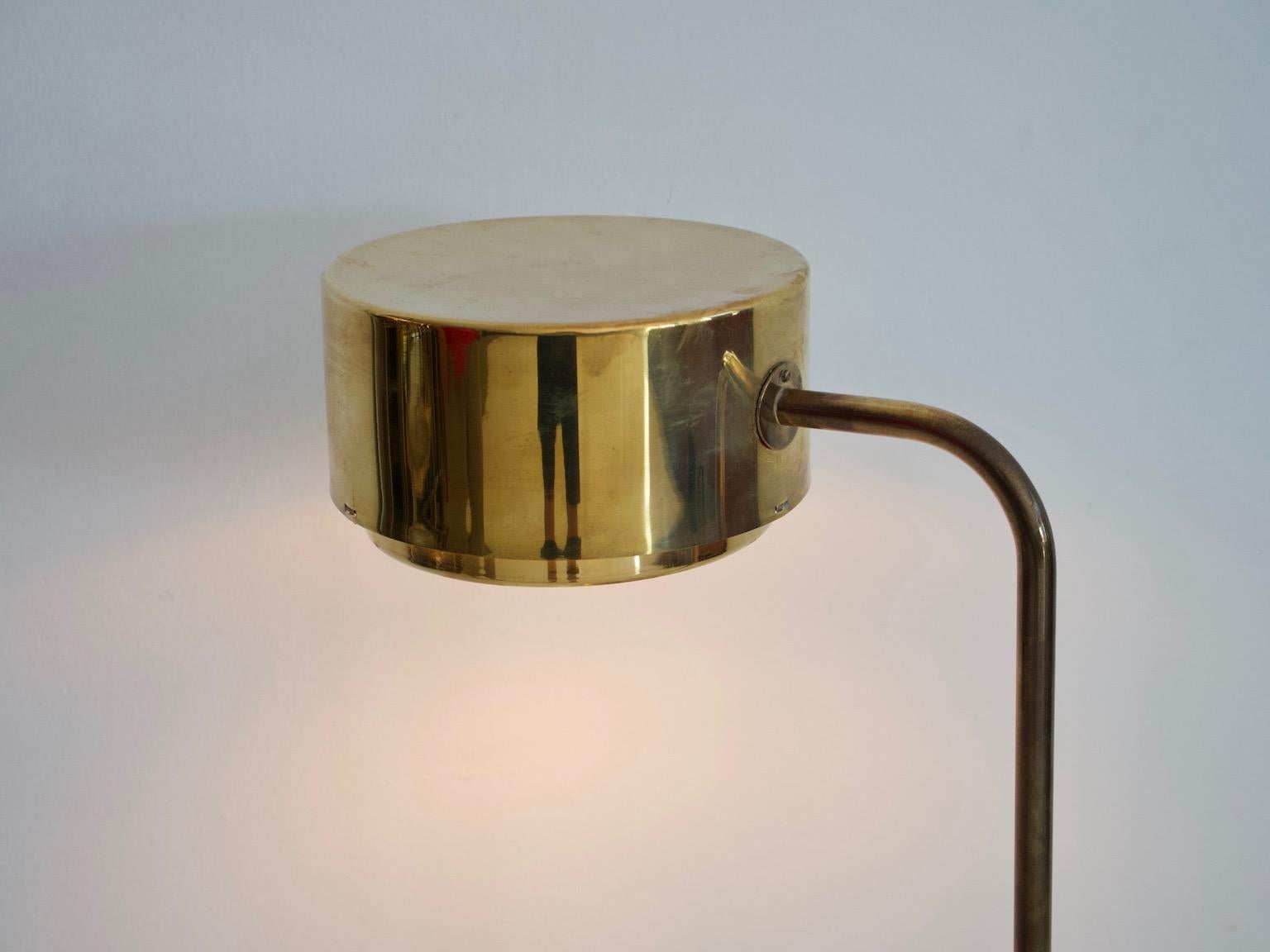 20th Century Hans Bergstrom for Atelje Lyktan Brass Floor Lamp