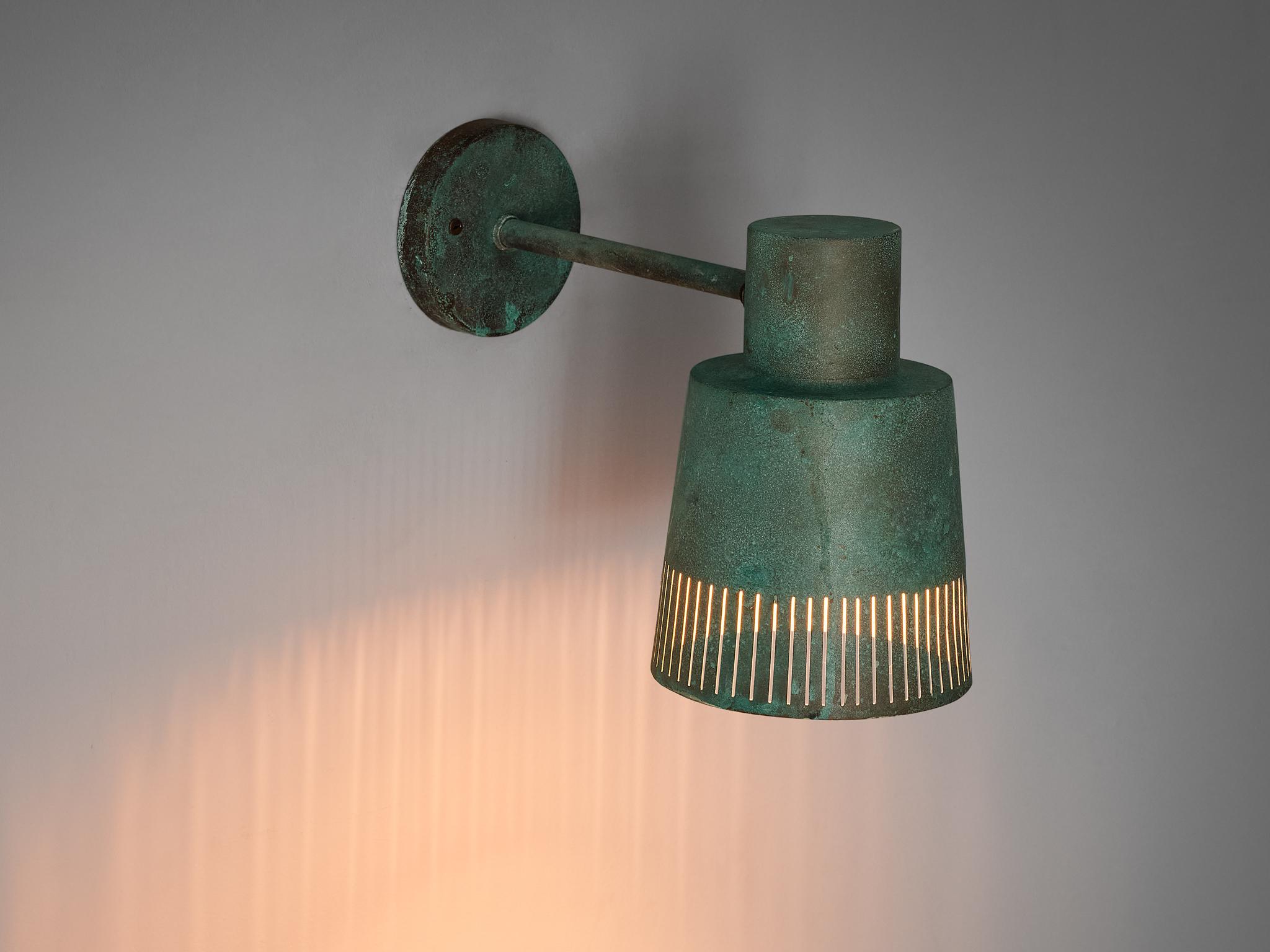 Hans Bergström for Ateljé Lyktan Copper Outdoor Wall Light 2