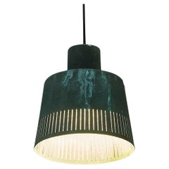 Hans Bergström for Ateljé Lyktan Pendant in Patinated Copper