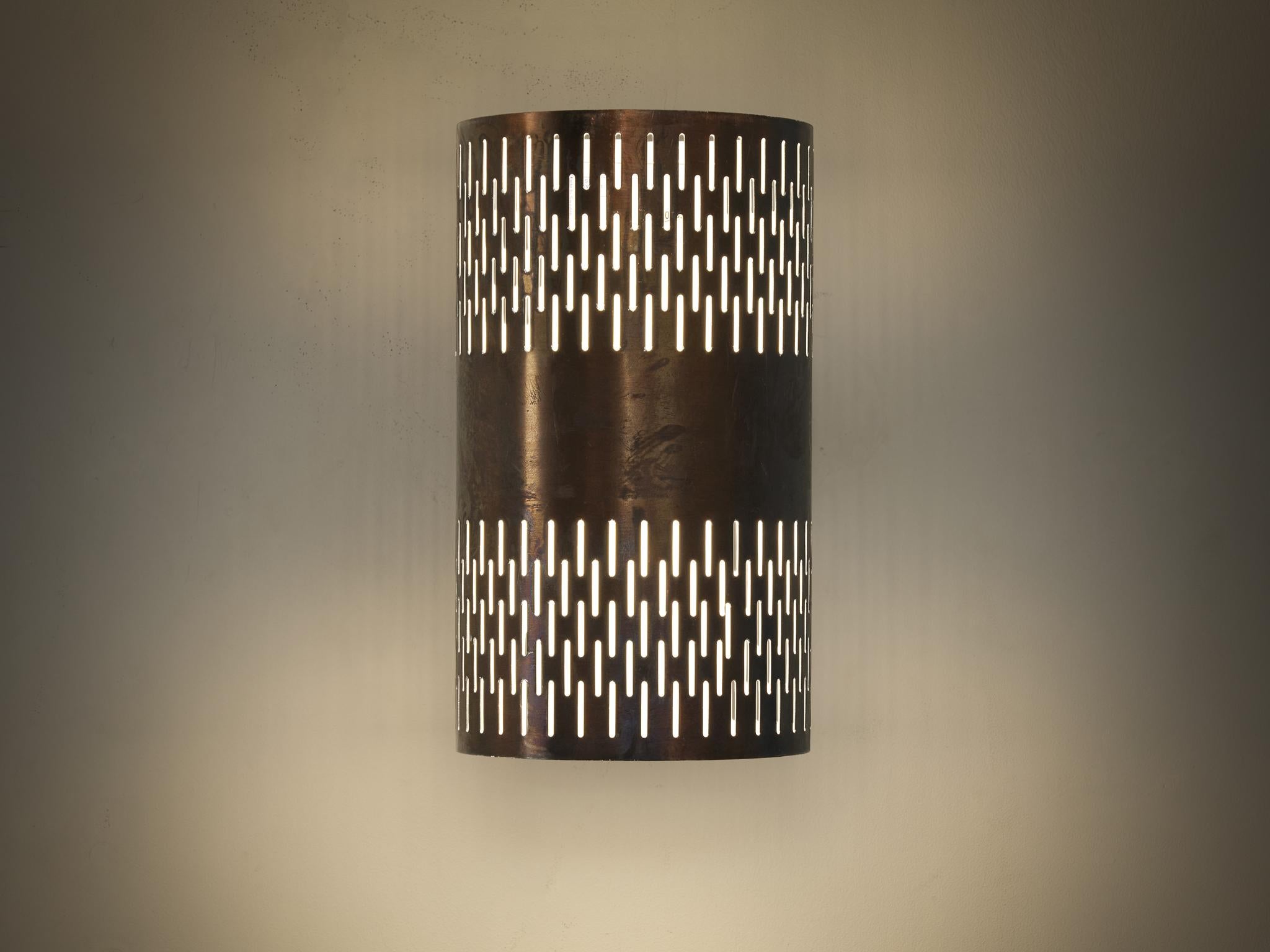 Swedish Hans Bergström for Atelje Lyktan Wall Light in Copper