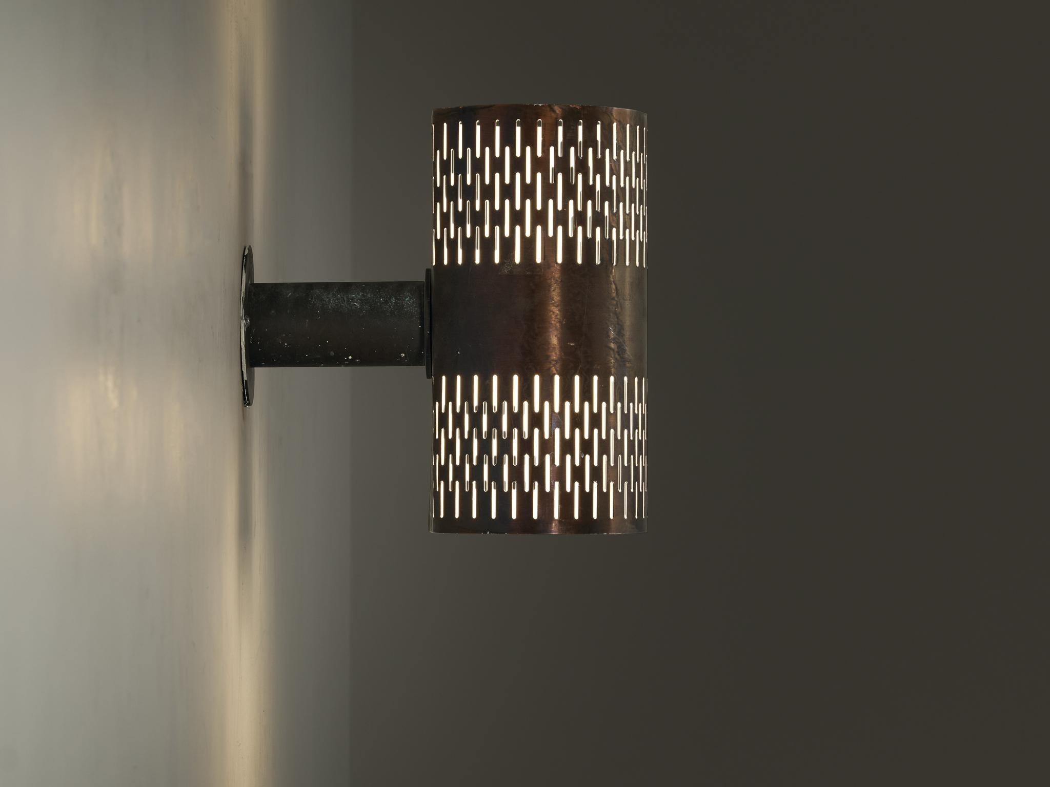 Hans Bergström for Atelje Lyktan Wall Light in Copper In Good Condition In Waalwijk, NL