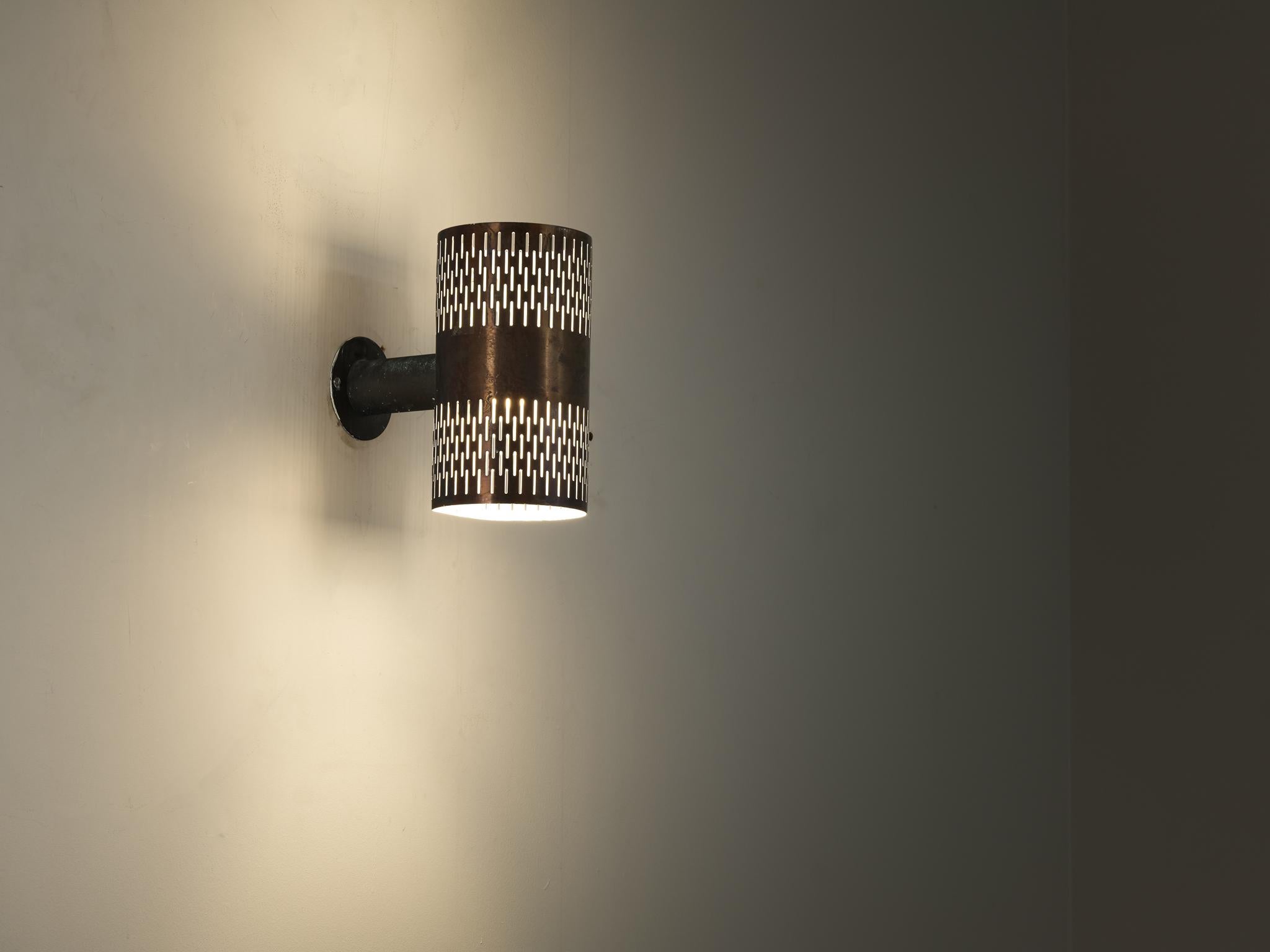 Mid-20th Century Hans Bergström for Atelje Lyktan Wall Light in Copper