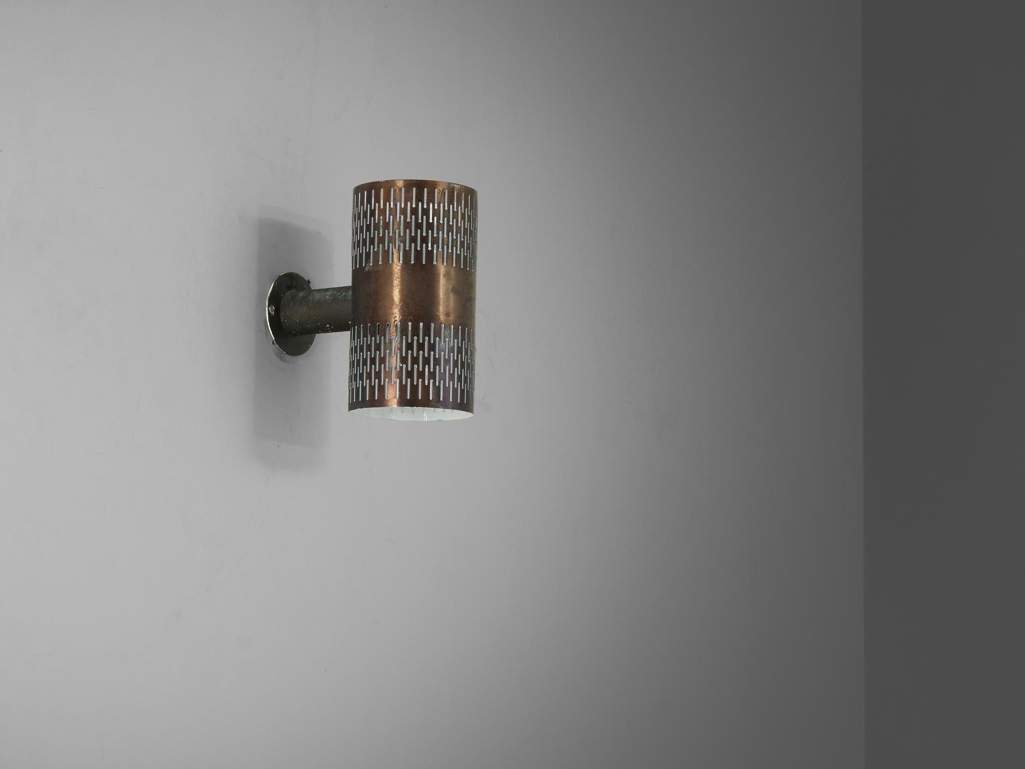 Hans Bergström for Atelje Lyktan Wall Light in Copper 3