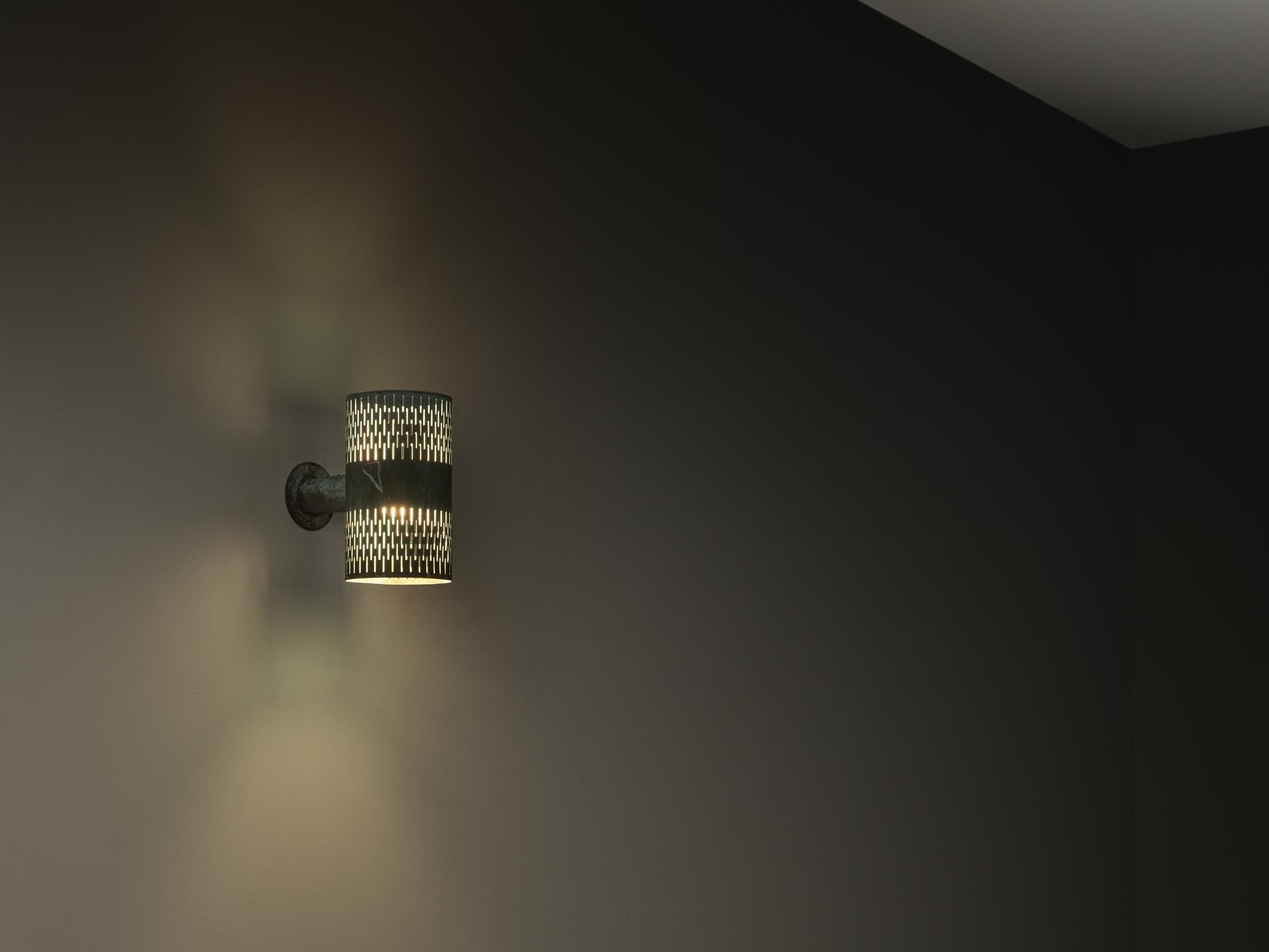 Hans Bergström para Ateljé Lyktan Aplique de pared de cobre patinado en Bueno estado para la venta en Waalwijk, NL