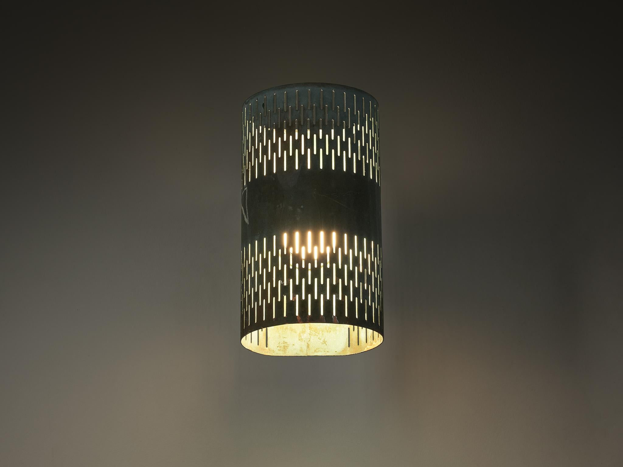 Hans Bergström para Ateljé Lyktan Aplique de pared de cobre patinado mediados del siglo XX en venta