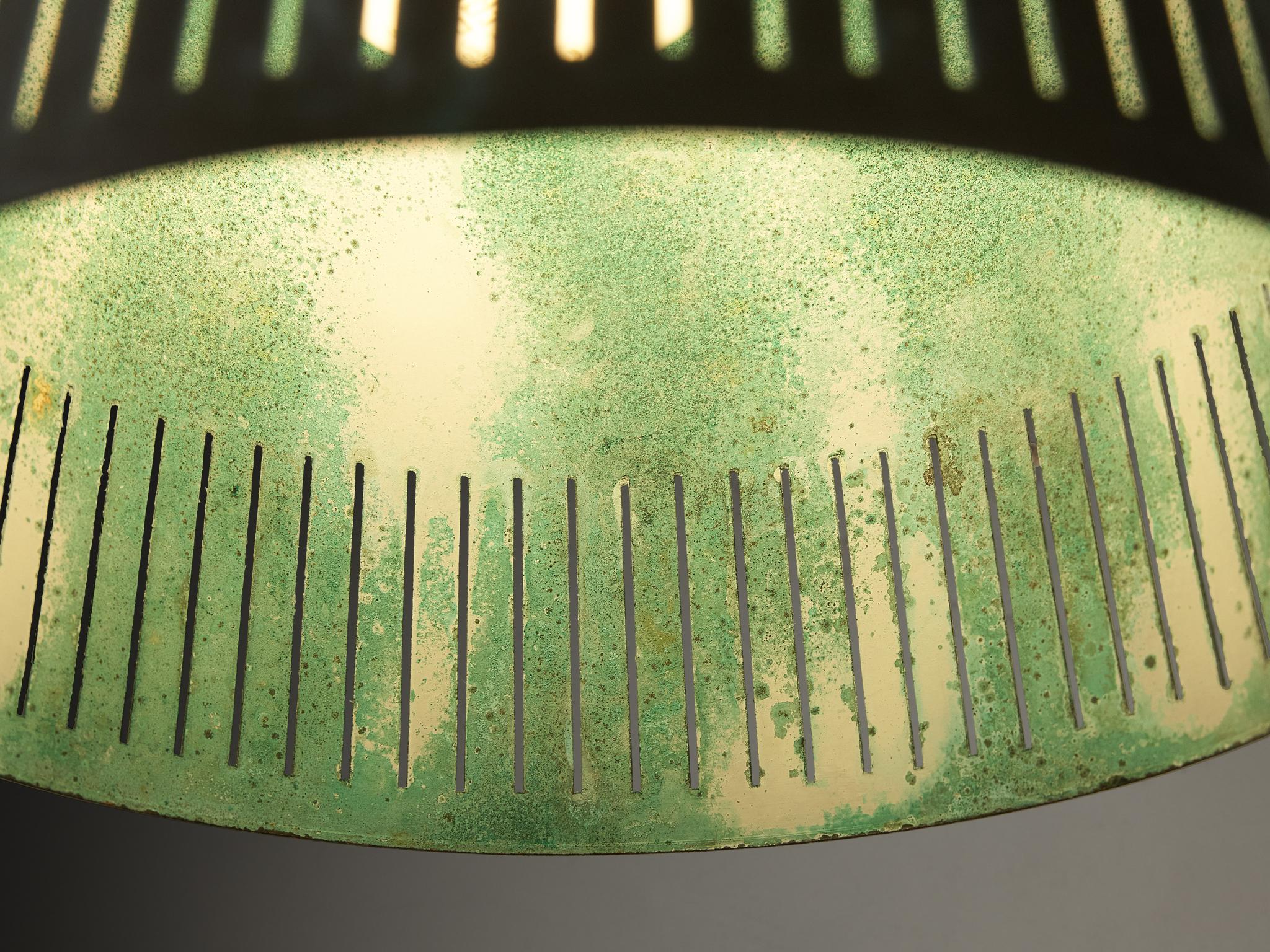 Hans Bergström for Ateljé Lyktan Wall Light in Patinated Copper For Sale 1