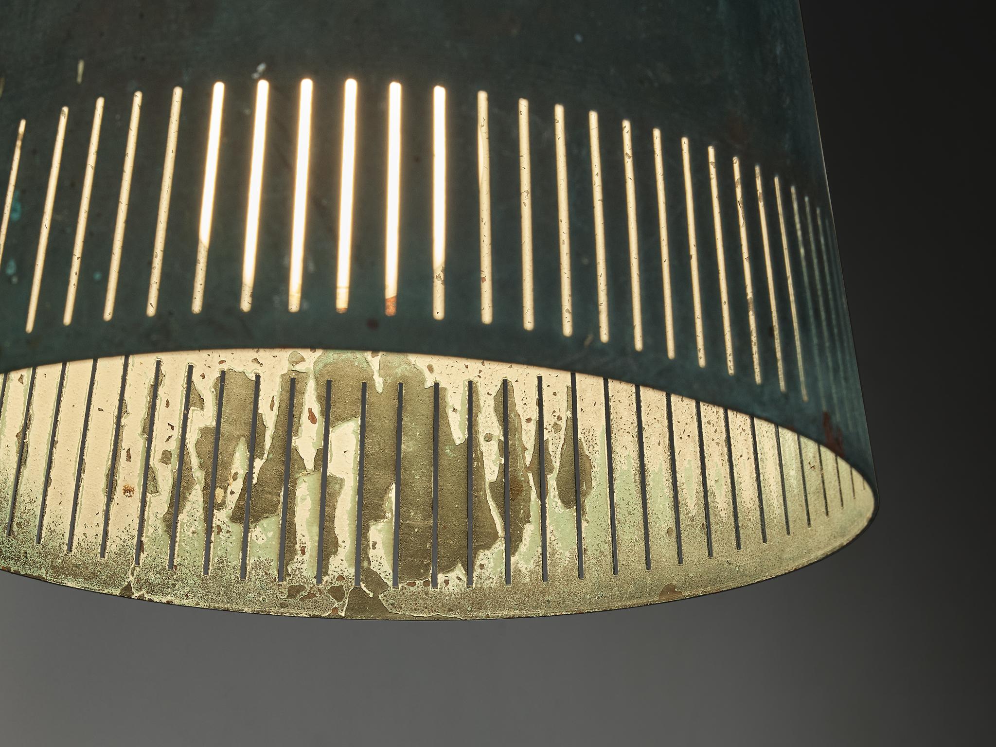 Hans Bergström for Ateljé Lyktan Wall Light in Patinated Copper For Sale 1