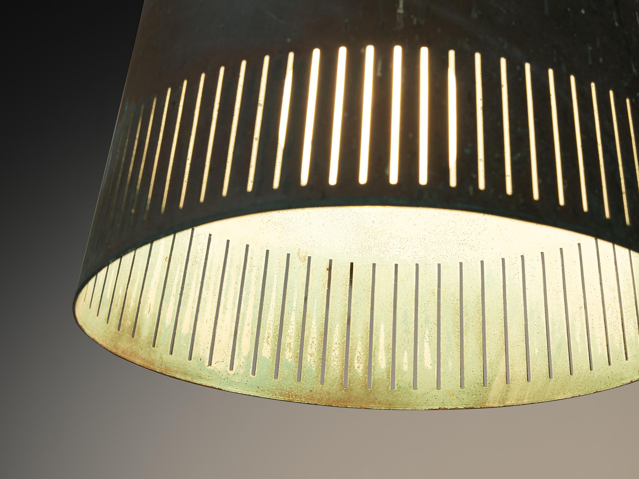 Hans Bergström for Ateljé Lyktan Wall Light in Patinated Copper For Sale 2