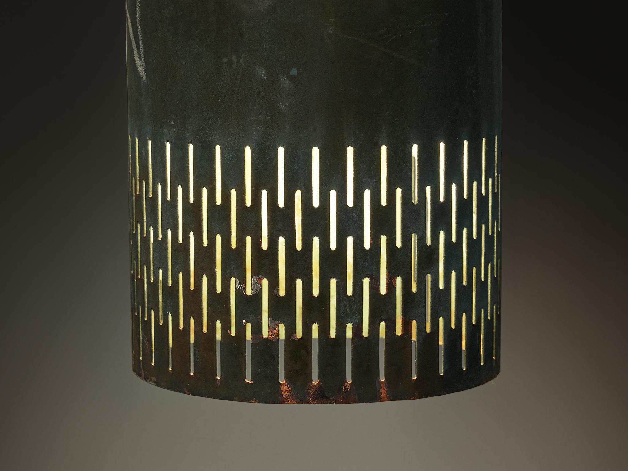 Hans Bergström for Ateljé Lyktan Wall Light in Patinated Copper For Sale 3