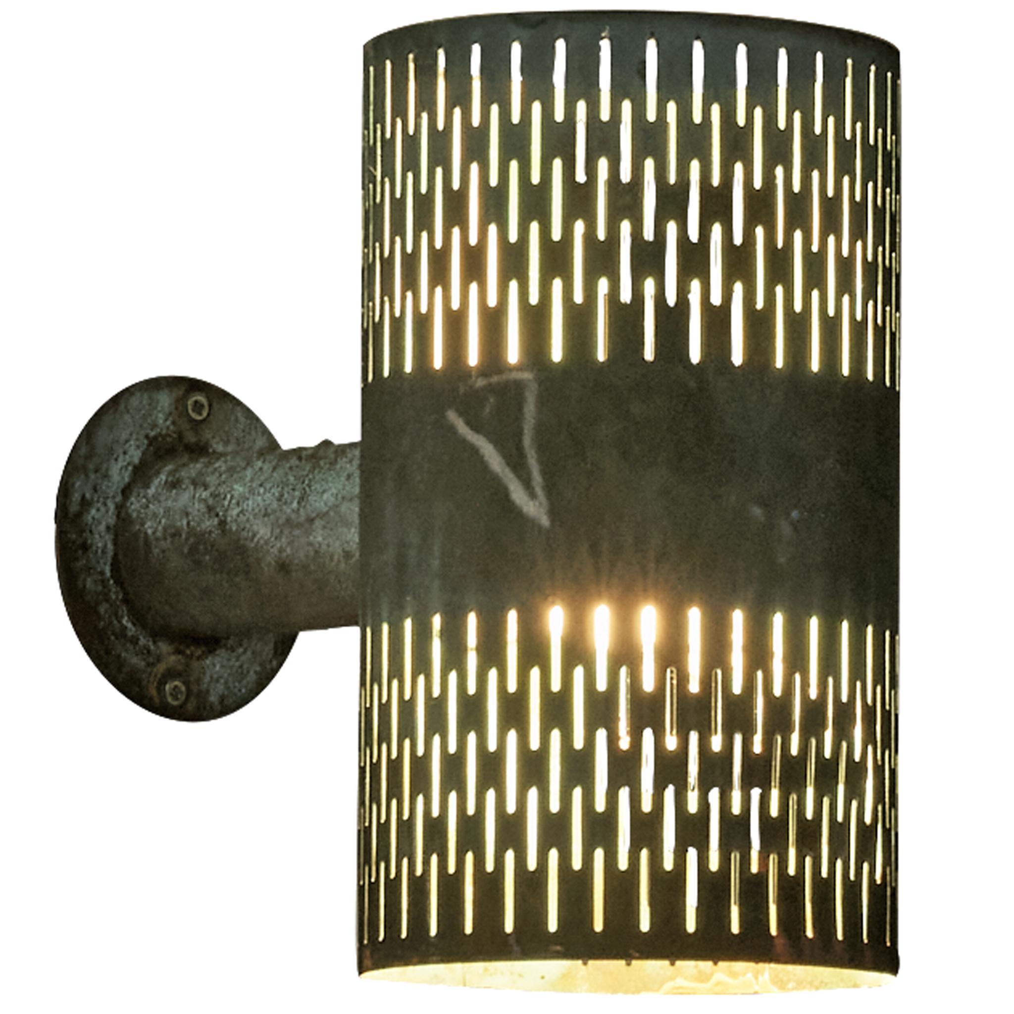 Hans Bergström for Ateljé Lyktan Wall Light in Patinated Copper For Sale