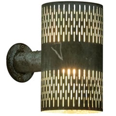 Hans Bergström for Ateljé Lyktan Wall Light in Patinated Copper