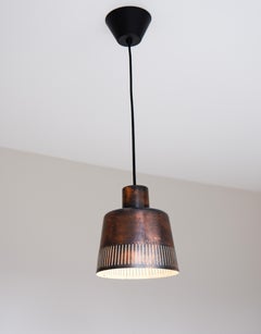 Hans Bergström, pendant copper light edited by Atelje Lyktan circa 1960