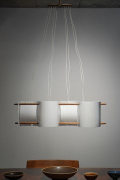 Hans Bergström Pendant Light Ateljé Lyktan Sweden Model 189 Organic Shape 1955
