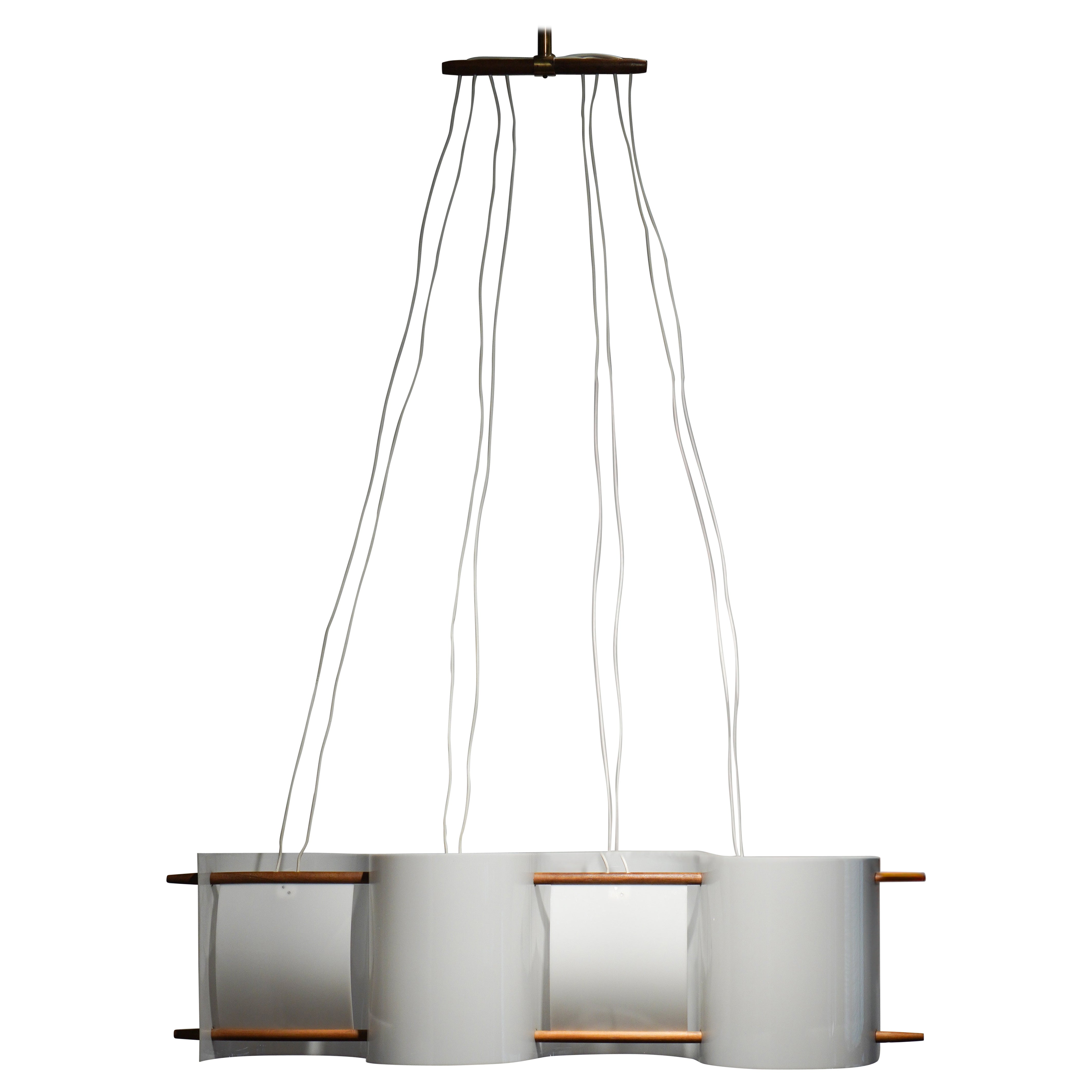 Hans Bergström Lámpara colgante Ateljé Lyktan Suecia Modelo 189 Forma orgánica 1955 en venta