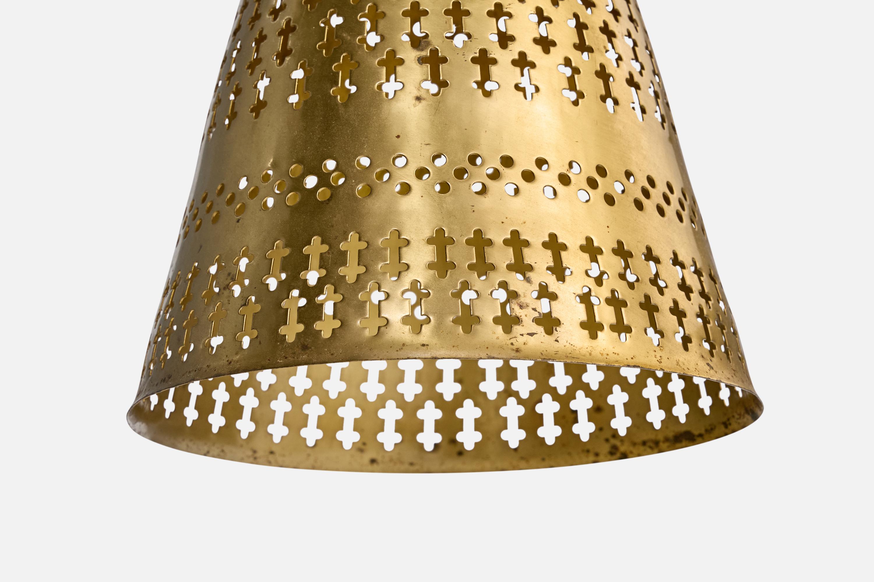 Hans Bergström, Lampade a sospensione, Ottone, Svezia, anni '50 in vendita 2